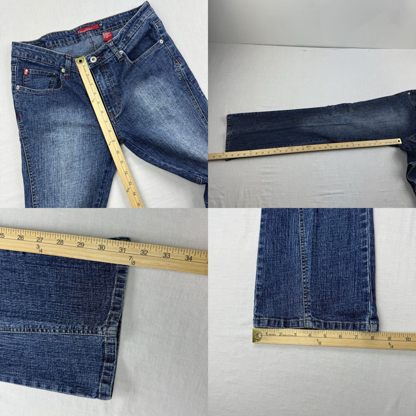 Southpole VINTAGE Southpole Jeans Womens 13 Blue Bootcut Flare Y2K Grunge Mid Rise Punk Size 34" / US 12 / IT 48 - 8 Thumbnail