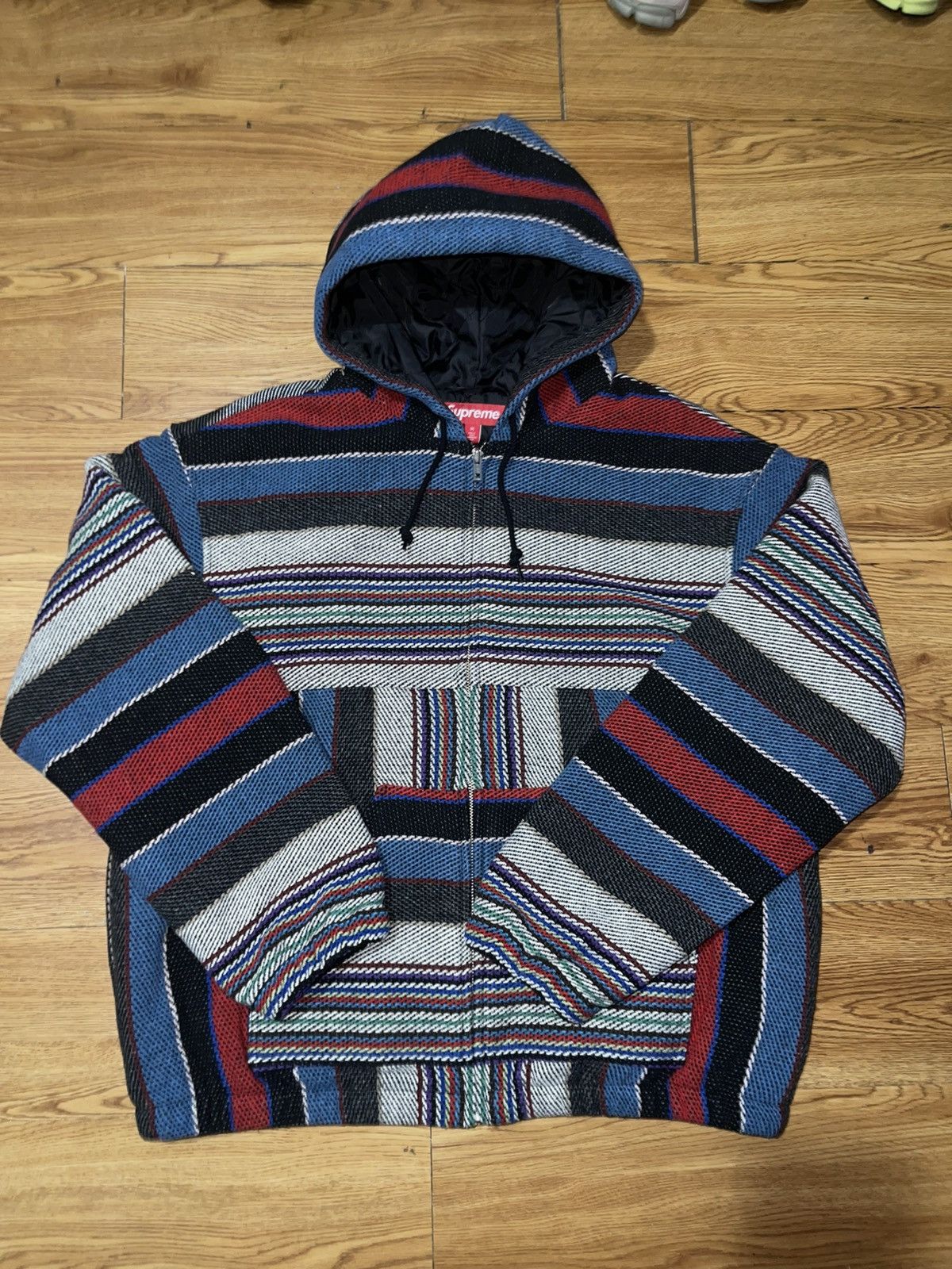 Supreme #76006 Supreme Woven Stripe Hooded Jacket | Grailed