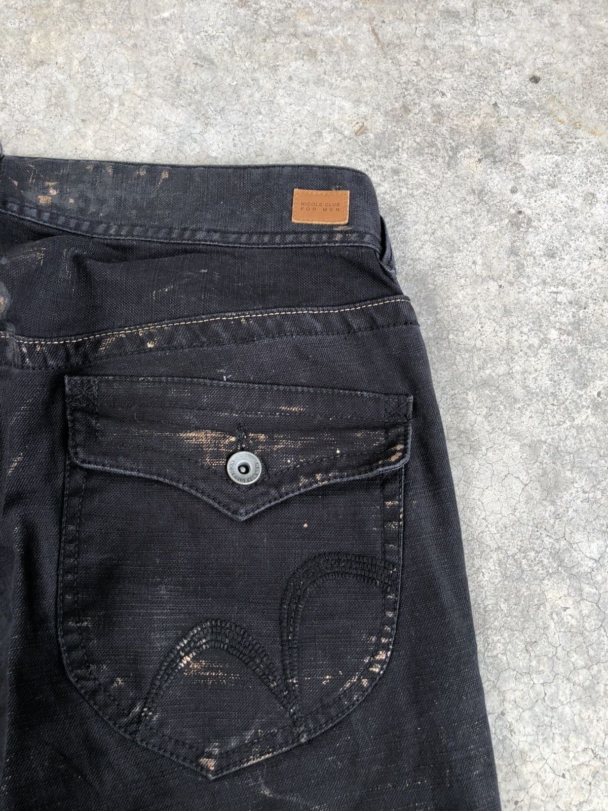 If Six Was Nine Nicole Club Flared Jeans Wax Jeans Distressed Size US 32 / EU 48 - 16 Thumbnail