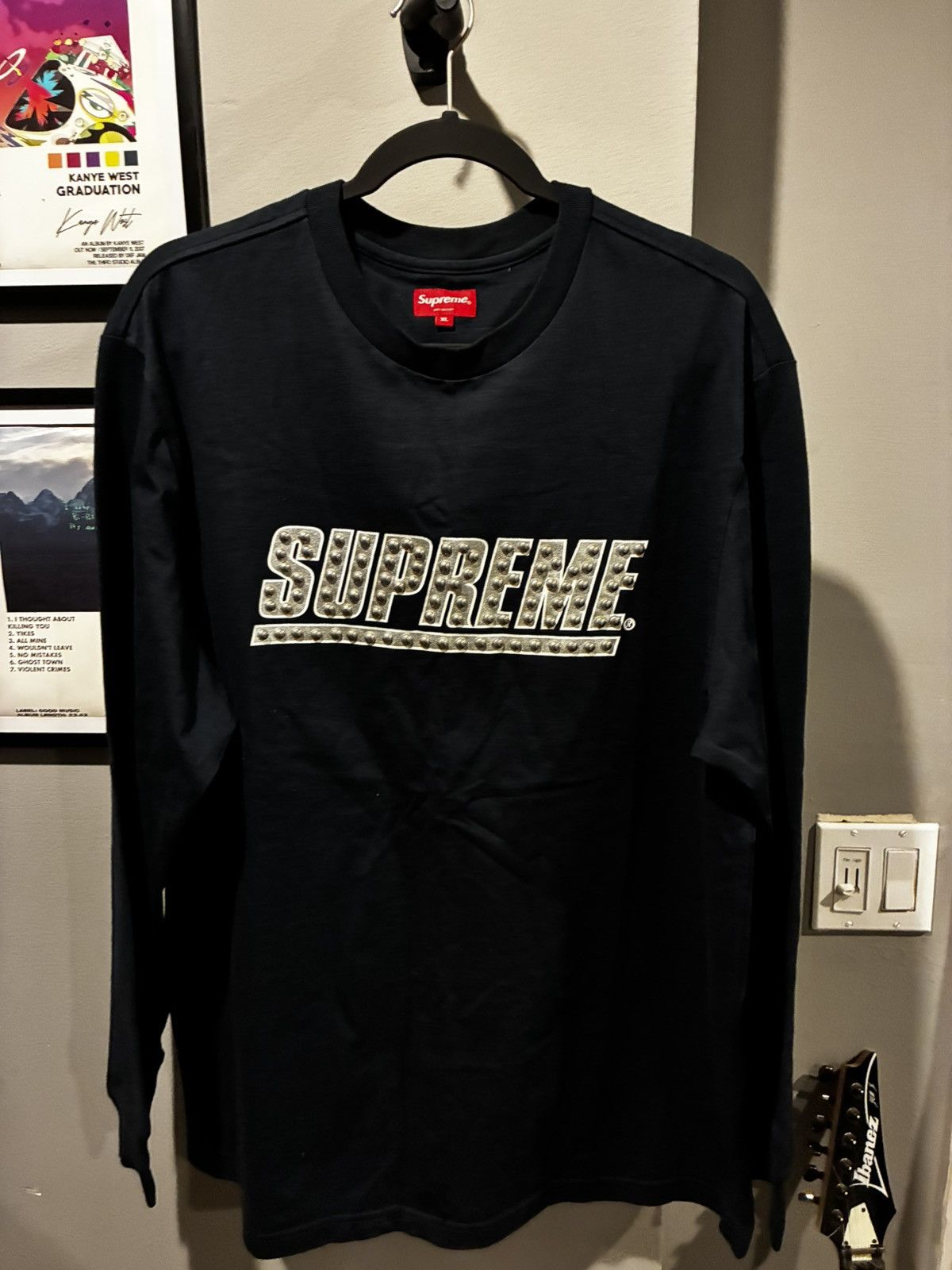 Supreme Supreme Araki Orchid Black T Shirt Long Sleeve USA XL