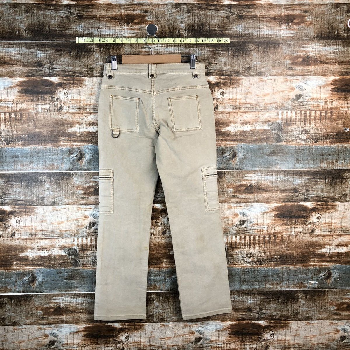 Japanese Brand Ru Jeans Brown Cargo Multipocket Pants #A2527 Size 27" / US 4 / IT 40 - 15 Thumbnail