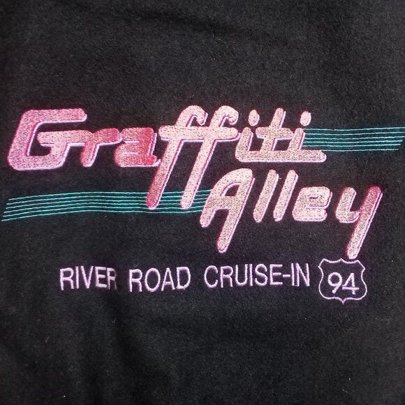 Vintage Vintage Graffiti Alley River Road Cruise-In 94 Bomber Jacket Size US XL / EU 56 / 4 - 1 Thumbnail
