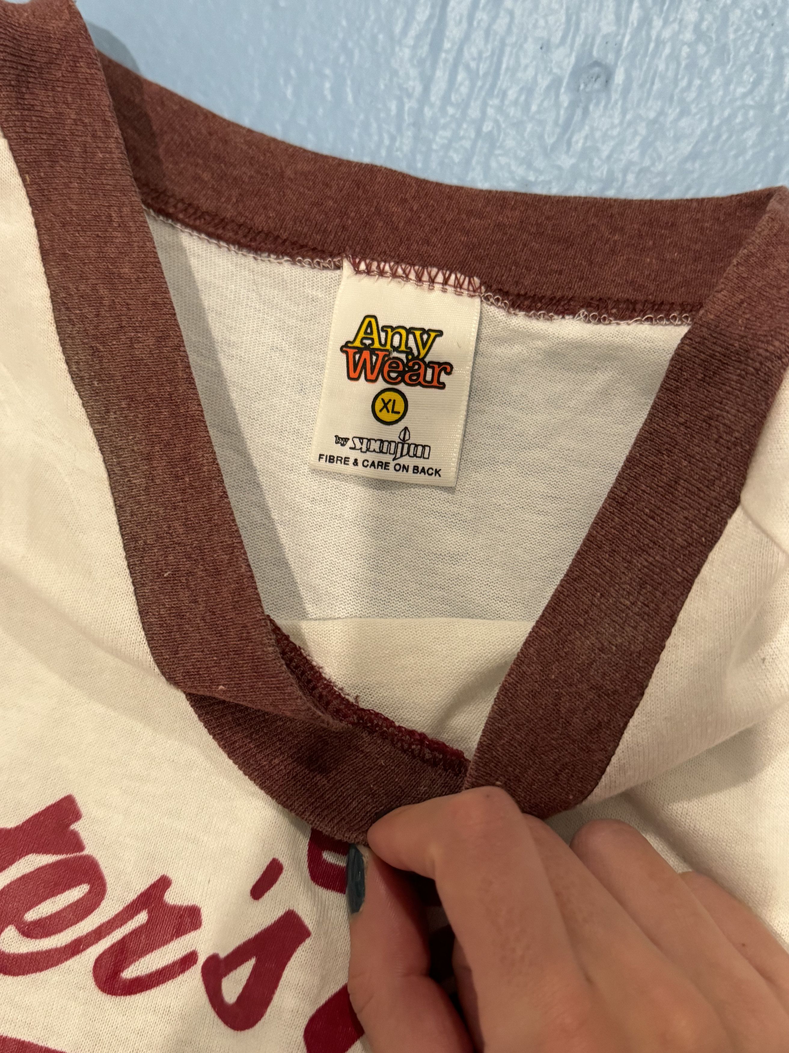 Vintage Vintage 80s Ringer Tee Size US XL / EU 56 / 4 - 8 Thumbnail