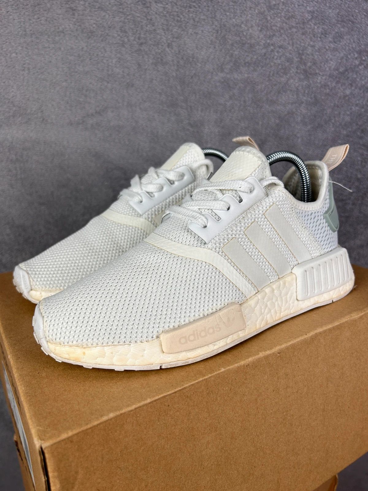 Adidas Adidas NMD R1 Boost white womens sneakers Size US 6 / IT 36 - 1 Thumbnail