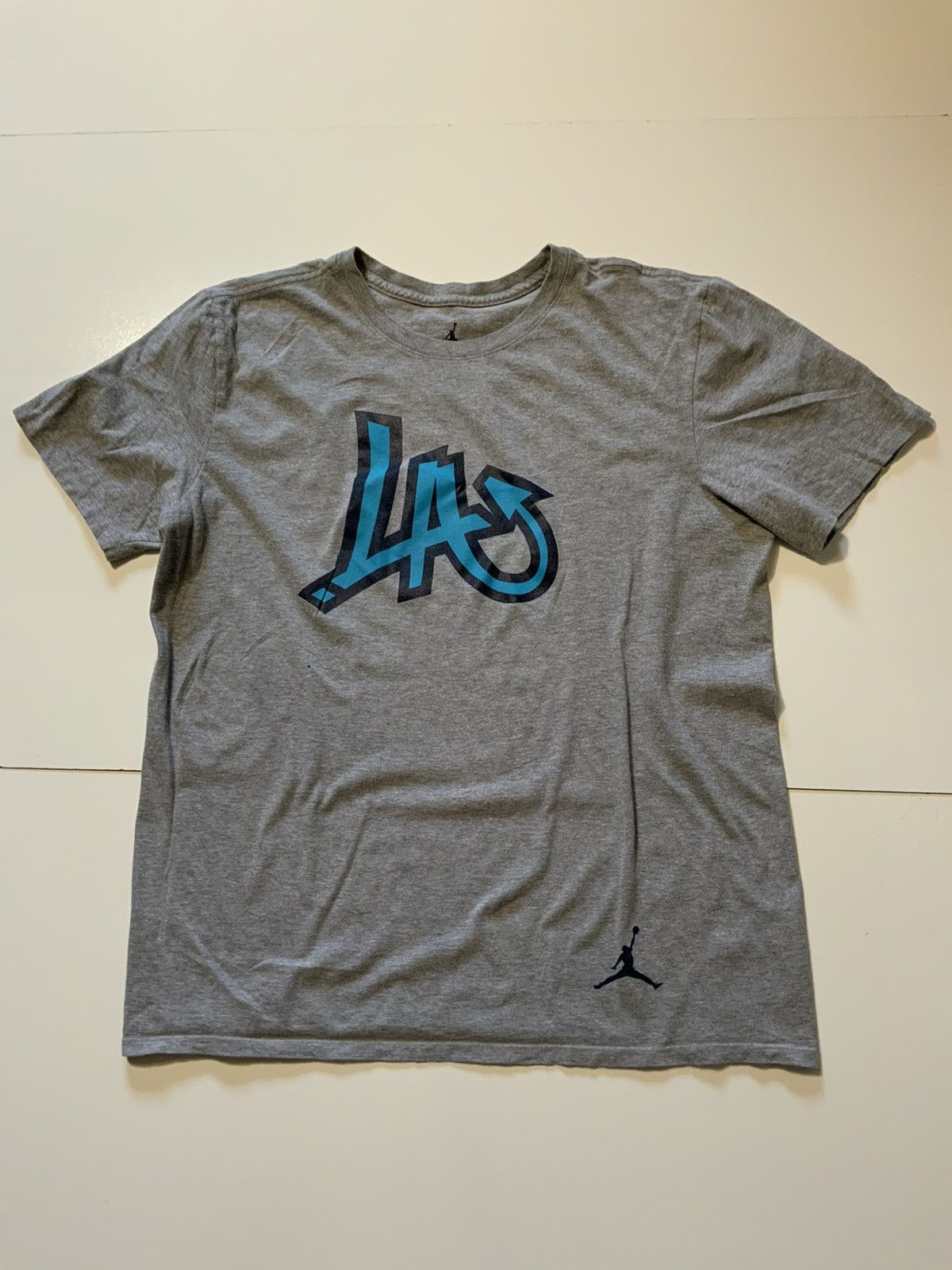 Jordan Brand × Nike Air Jordan Retro 10 Los Angeles LA Jumpman Crewneck T-shirt Size US L / EU 52-54 / 3 - 1 Thumbnail