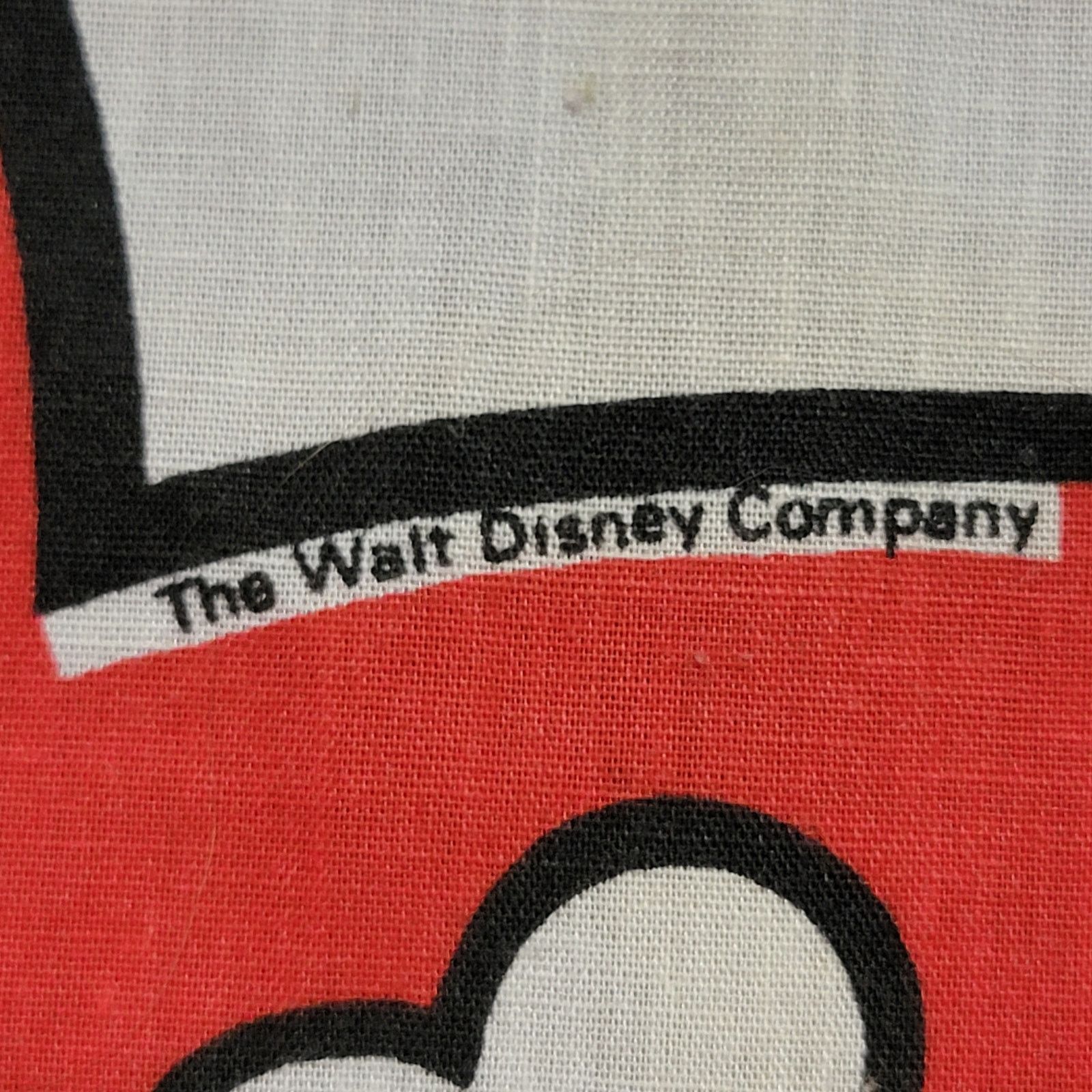 Disney VINTAGE Walt Disney Mickey Minnie Heart Romance Bandanna Size ONE SIZE - 2 Thumbnail