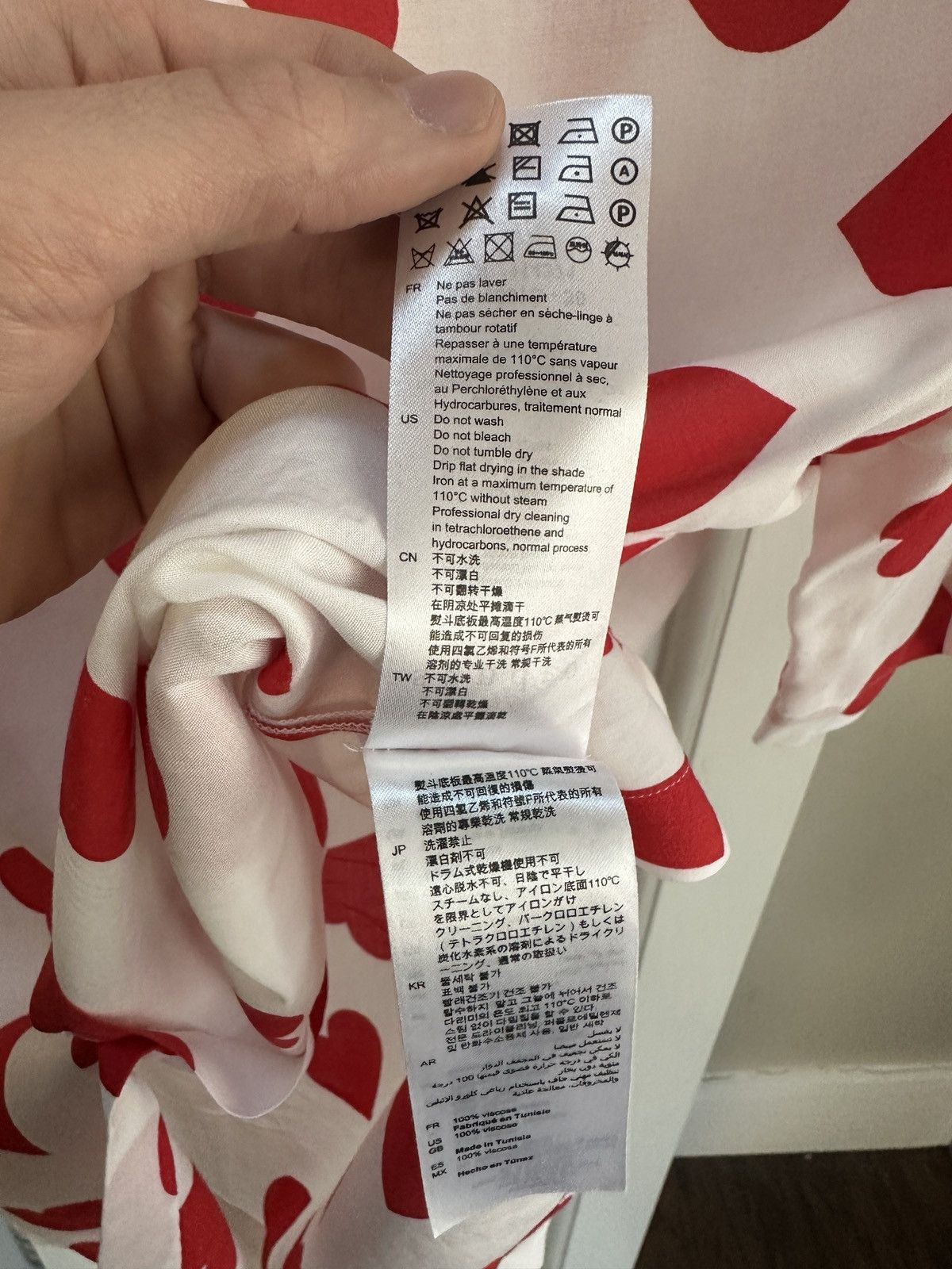 Sandro Button Up With Hearts All Over Size US S / EU 44-46 / 1 - 6 Thumbnail