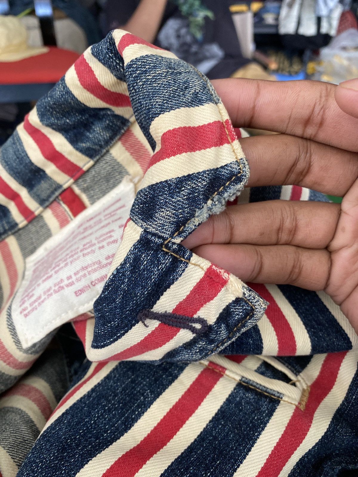 Edwin 🔥 Rare 🔥 Vintage Edwin 13oz Grand Blue Selvage Denim Size US M / EU 48-50 / 2 - 14 Thumbnail
