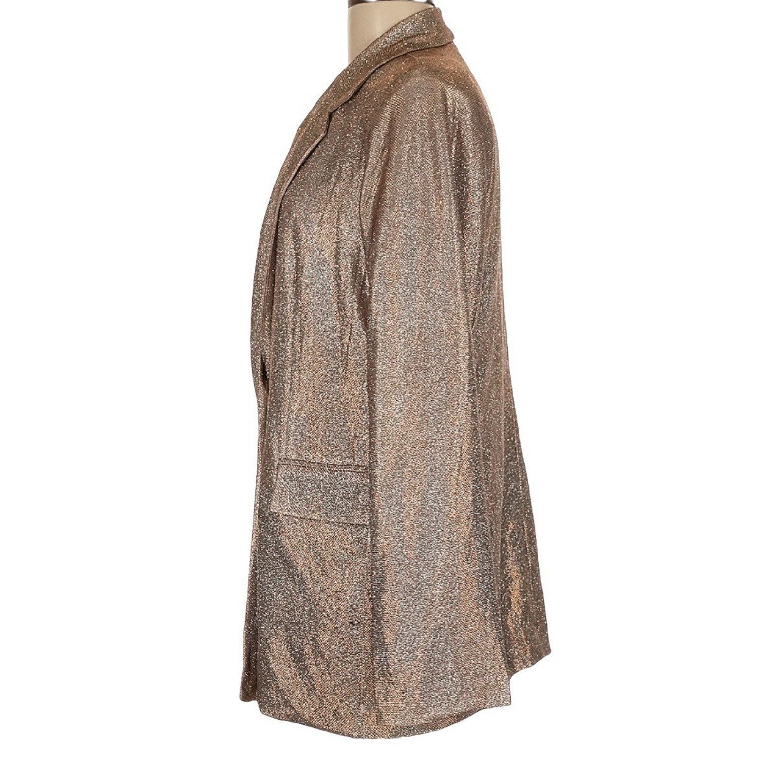Other Wild Fable Womens XS Copper Gold Oversized Glitter Blazer Size XS / US 0-2 / IT 36-38 - 5 Thumbnail