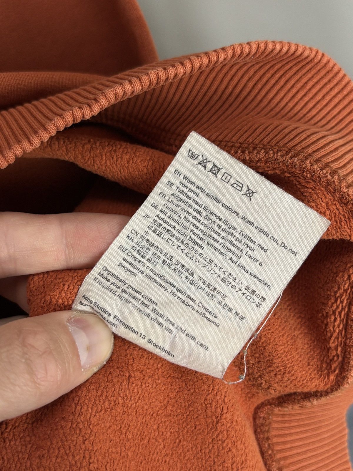 Acne Studios Acne Studios oversized center logo boxy sweatshirt crewneck Size US XXS / EU 40 - 8 Thumbnail