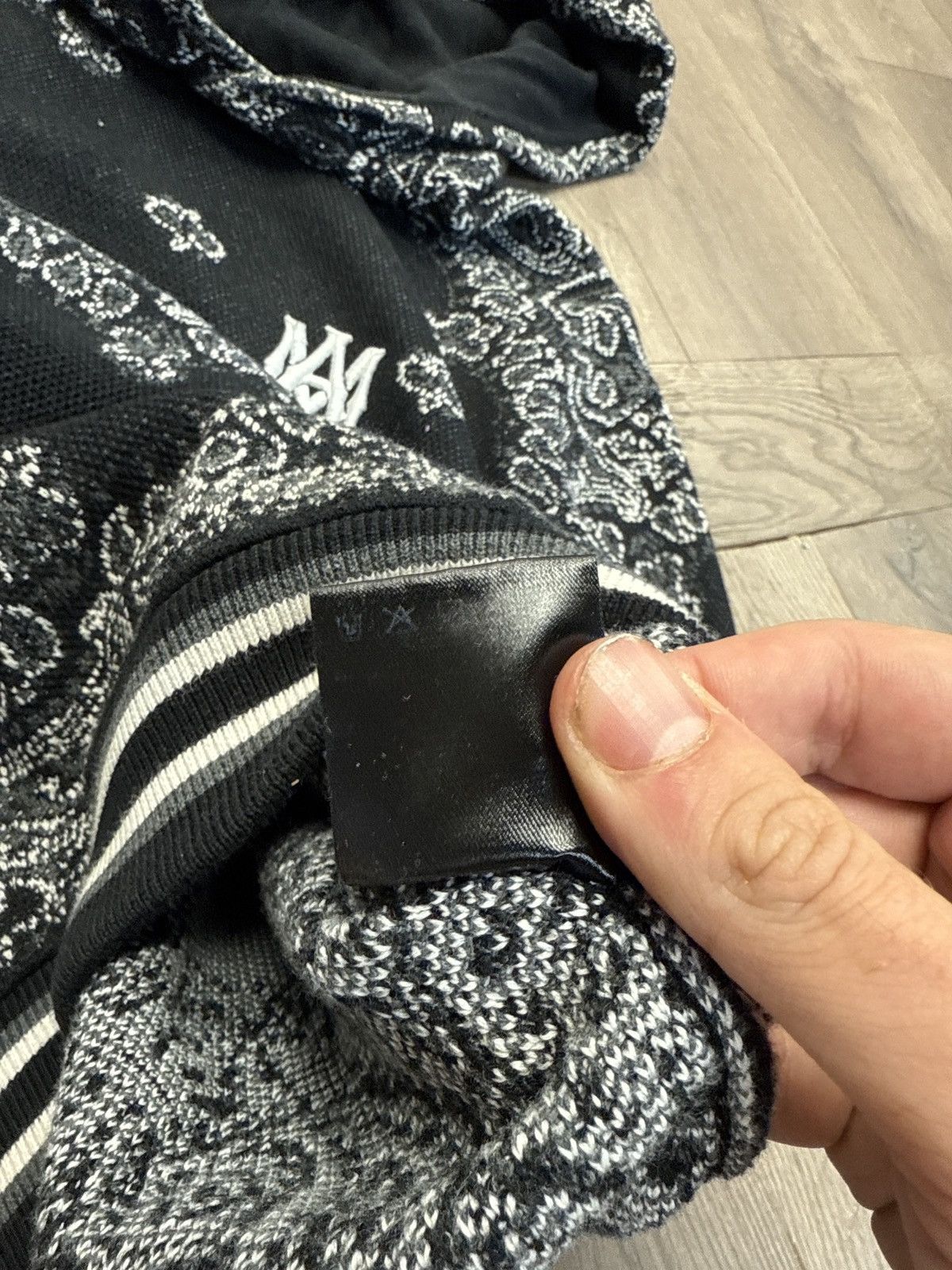 Amiri Amiri knit sweatsuit black white bandana Size US L / EU 52-54 / 3 - 9 Thumbnail