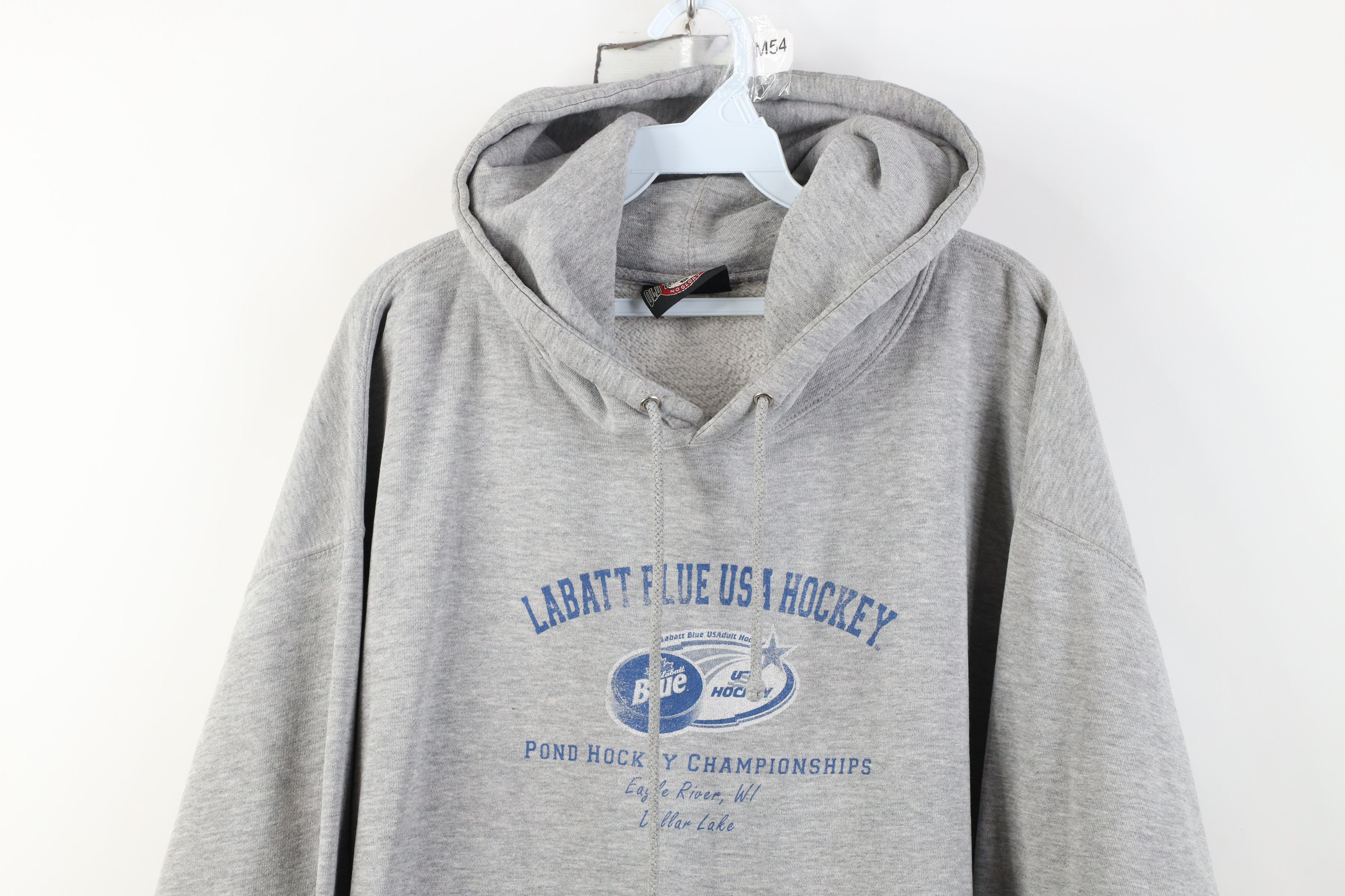 Vintage Vintage Labatt Hockey Championship Hoodie Sweatshirt Gray Size US XL / EU 56 / 4 - 2 Thumbnail