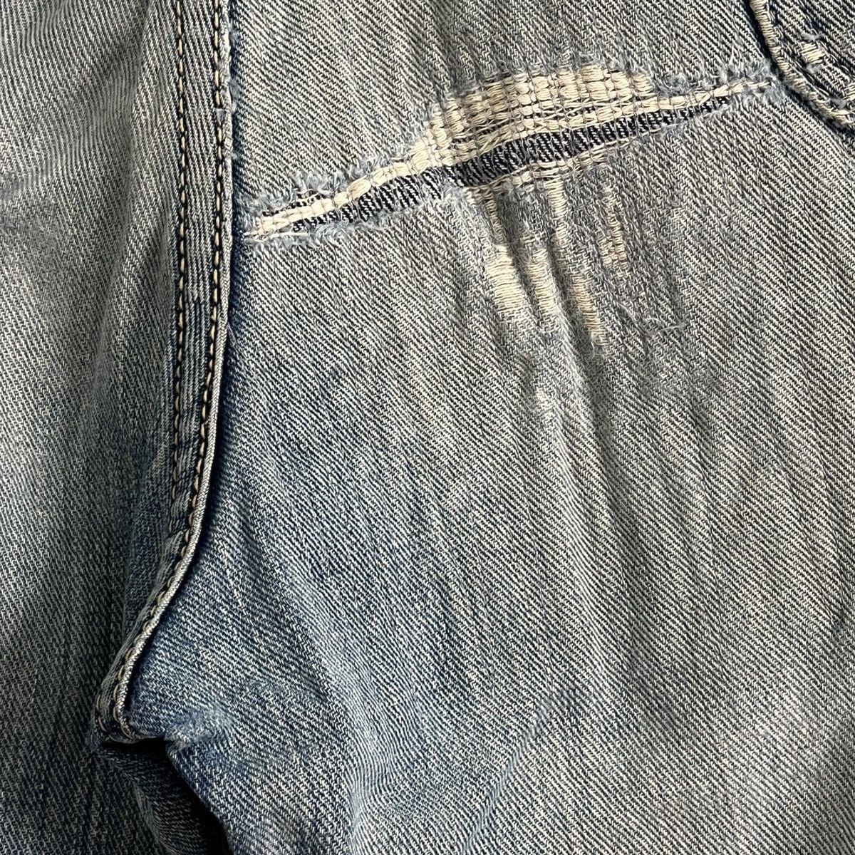 Japanese Brand × Lee × Vintage Vintage 1980s Redline Selvedge Lee Distressed Denim Size 28" / US 6 / IT 42 - 11 Thumbnail