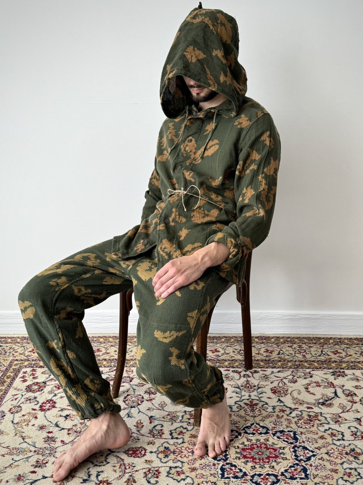 Vintage Vintage 80s Soviet Army KZS ‘Berezka’ Camo Sniper Suit Size US M / EU 48-50 / 2 - 2 Thumbnail