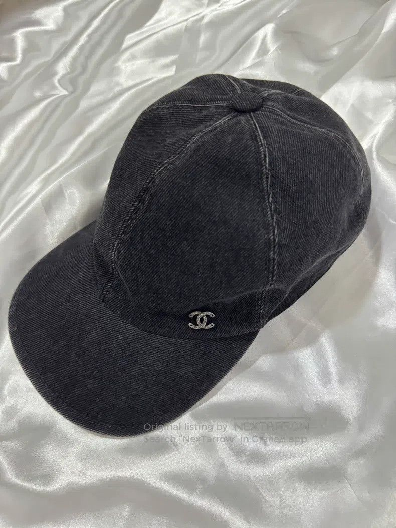 Chanel Chanel Small diamond logo gray cowboy cap Size ONE SIZE - 1 Thumbnail