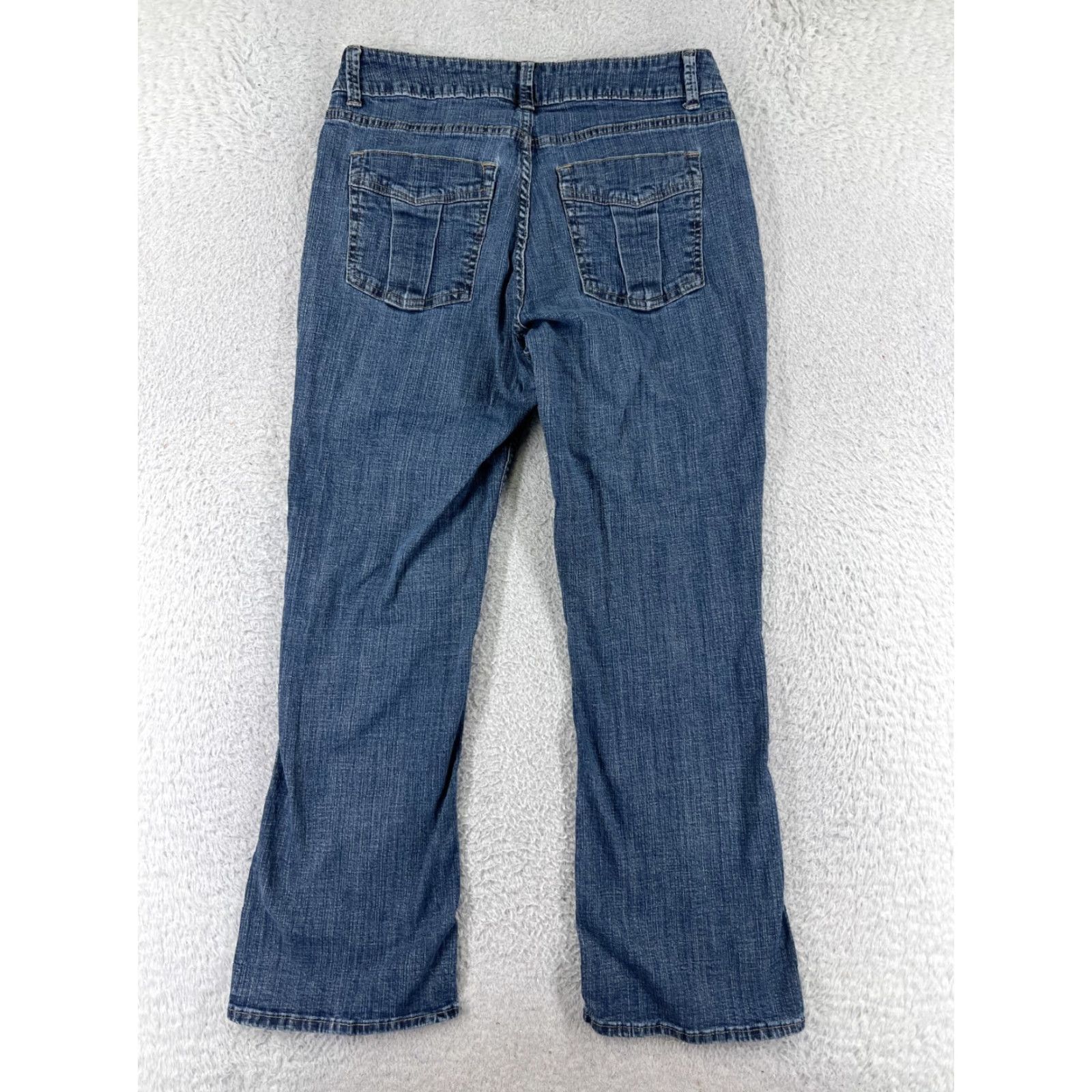 Lee Lee Blue Denim Bootcut Jeans 28 Women's Pants Mid Rise Pockets Cotton Blend Denim Size 28" / US 6 / IT 42 - 2 Thumbnail
