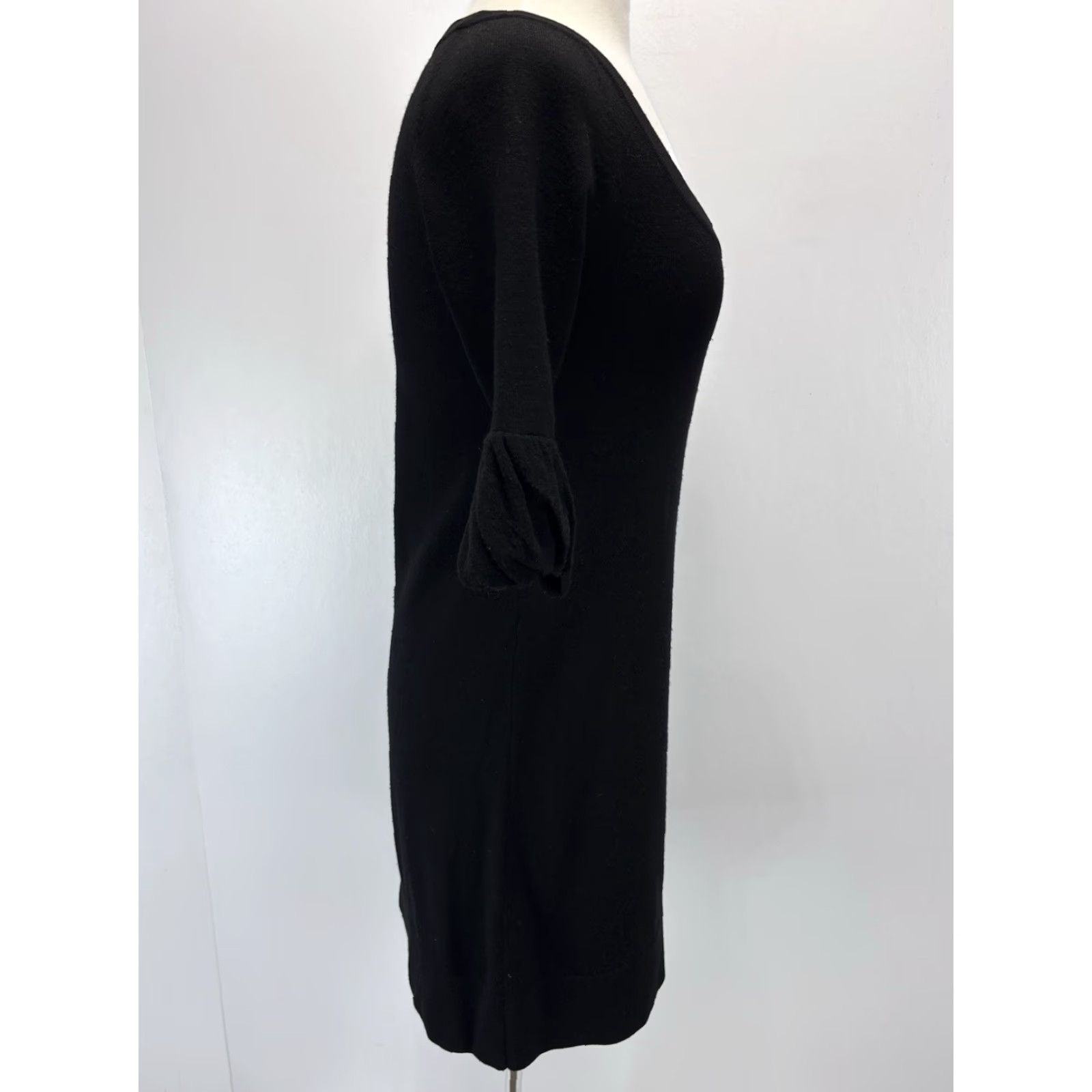 Theory Theory Wool Blend Knit Sweater Dress Sz Small Women’s Black Short Size S / US 4 / IT 40 - 4 Thumbnail