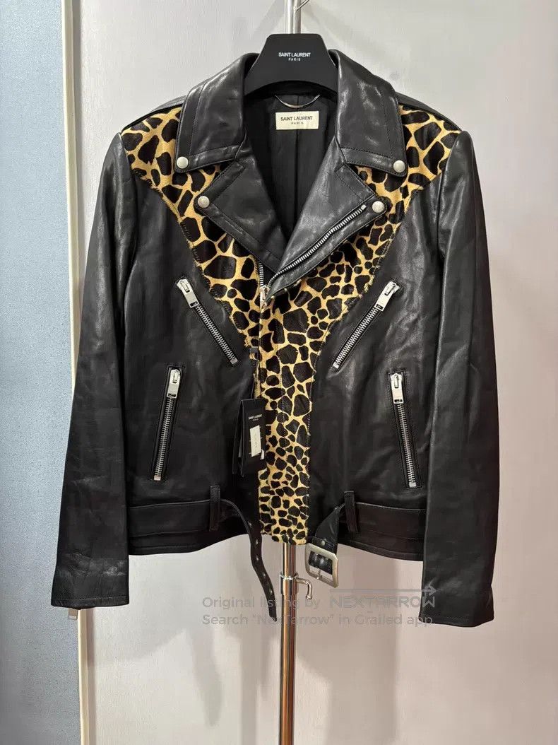 Hedi Slimane × Saint Laurent Paris 16SS Crystal and Leopard