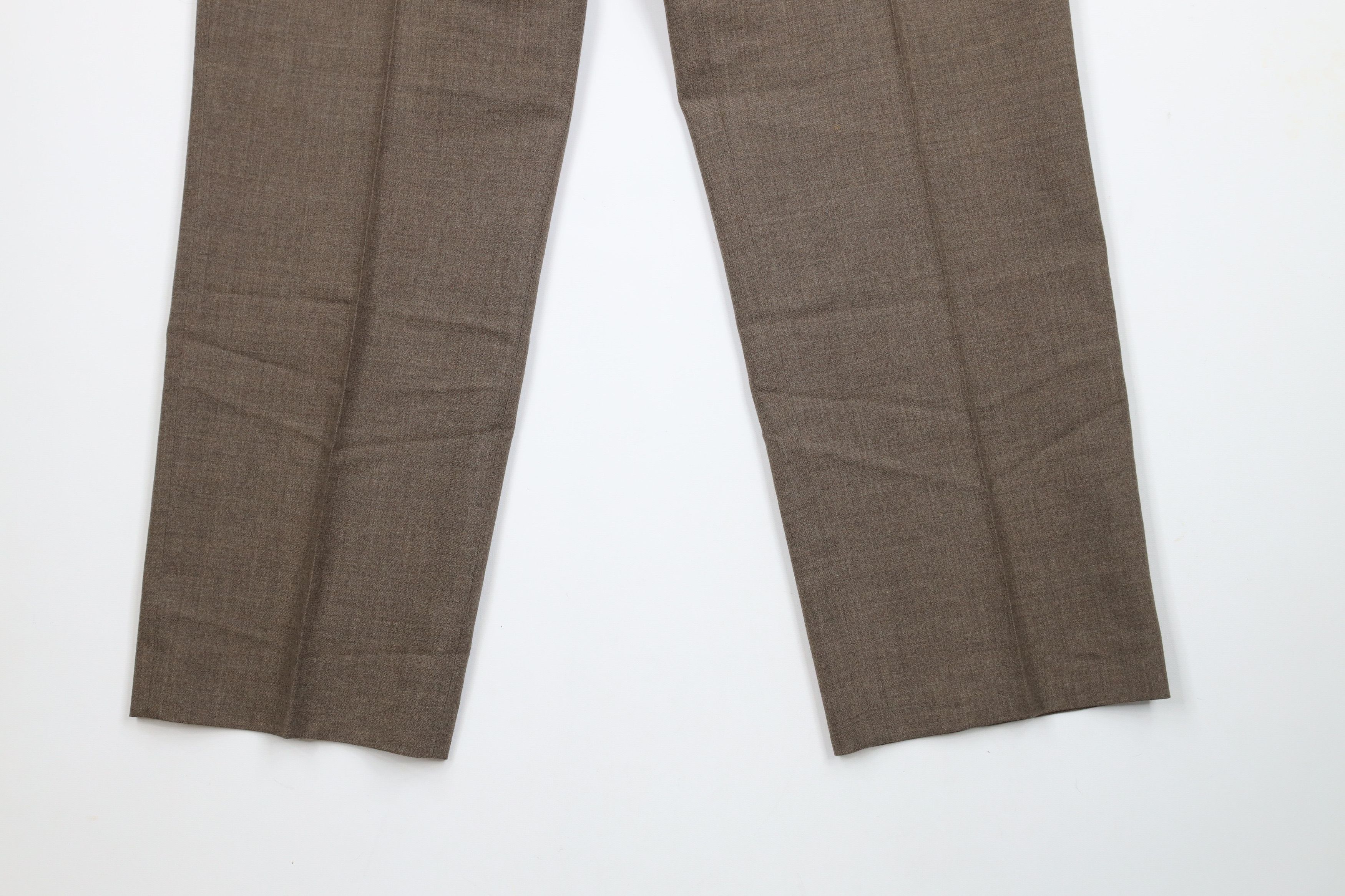 Lands' End × Vintage Vintage 90s Lands End Wide Leg Chino Pants Heather Brown USA Size US 34 / EU 50 - 4 Thumbnail