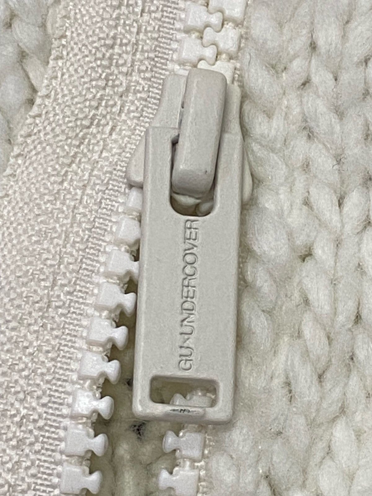 GU × Undercover Gu X Undercover Diagonal Zipper Coble Knit Sweater Size US M / EU 48-50 / 2 - 13 Thumbnail
