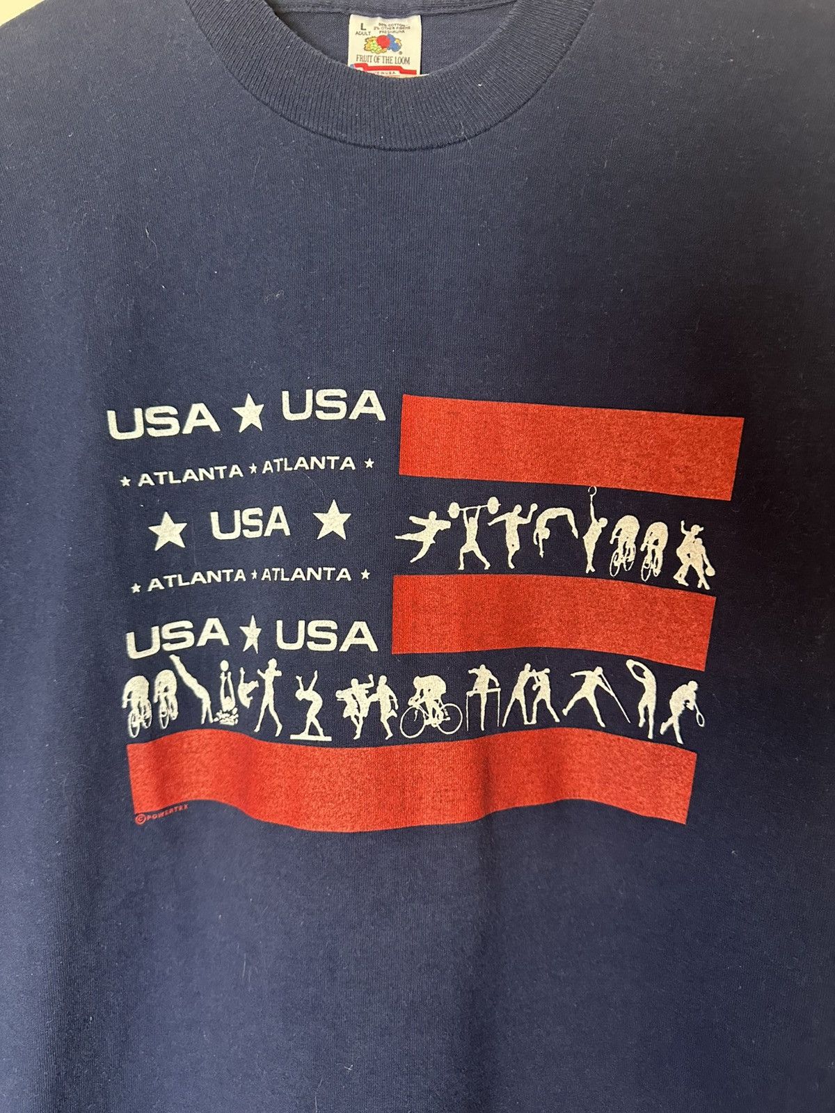 USA Olympics × Vintage Vintage USA Atlanta Olympics Flag T-shirt Large Size US L / EU 52-54 / 3 - 4 Thumbnail