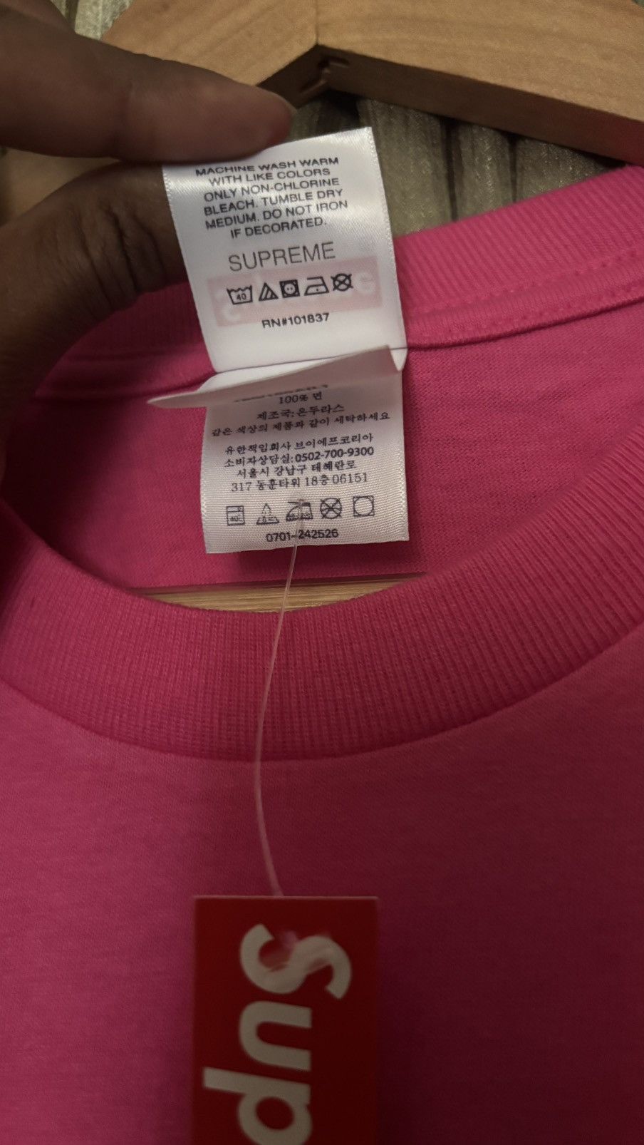 Supreme Supreme® “Mouse” Tee, Fuchsia (L) [S/S 2025, Week 7] Size US L / EU 52-54 / 3 - 5 Thumbnail