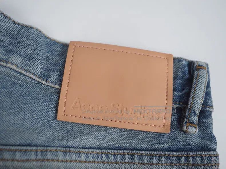 Acne Studios Acne Studios Blue mud-dyed distressed jeans Size US 33 - 4 Thumbnail