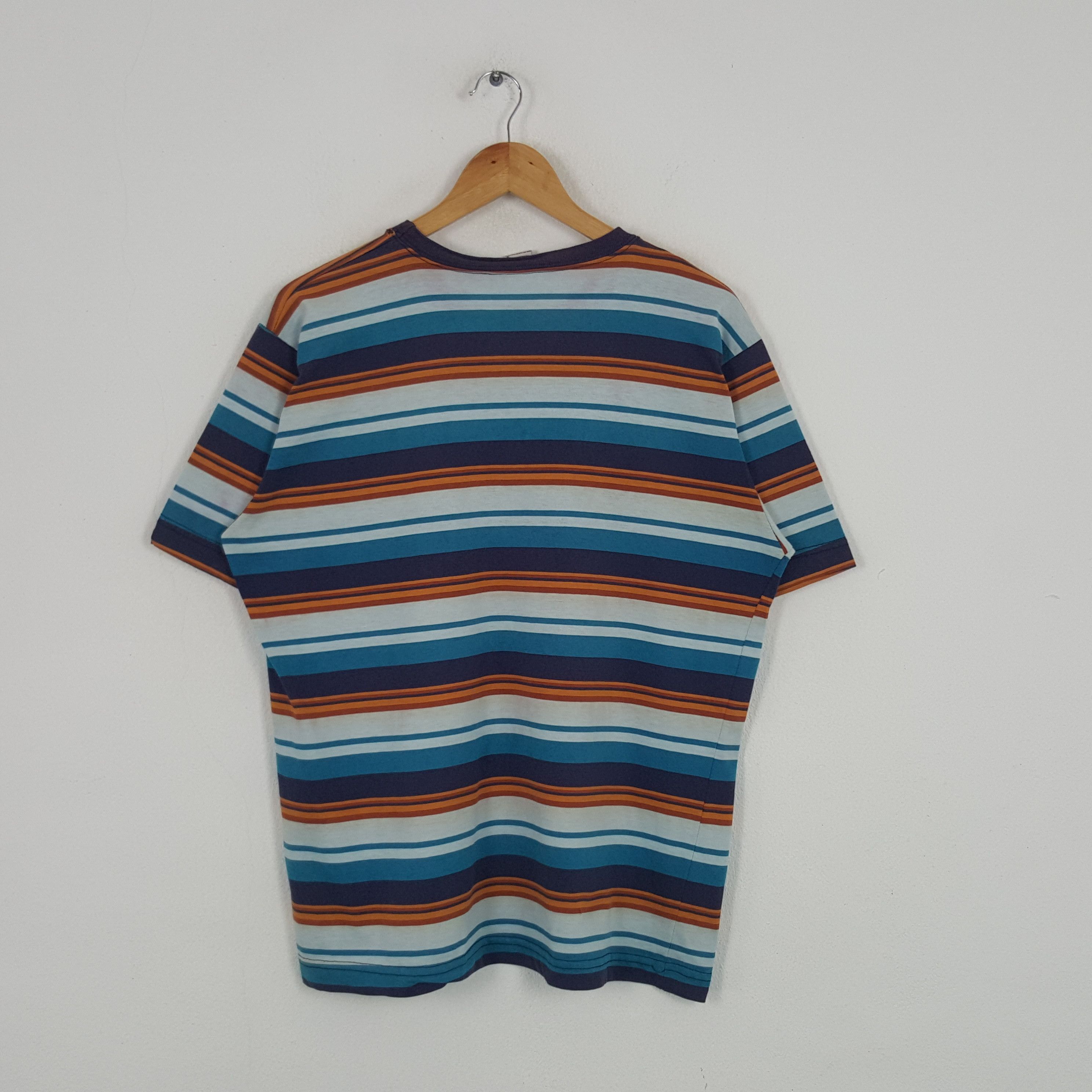Hang Ten × Vintage Vintage Hang Ten Streetwear Style Striped Tshirt Size US L / EU 52-54 / 3 - 3 Thumbnail