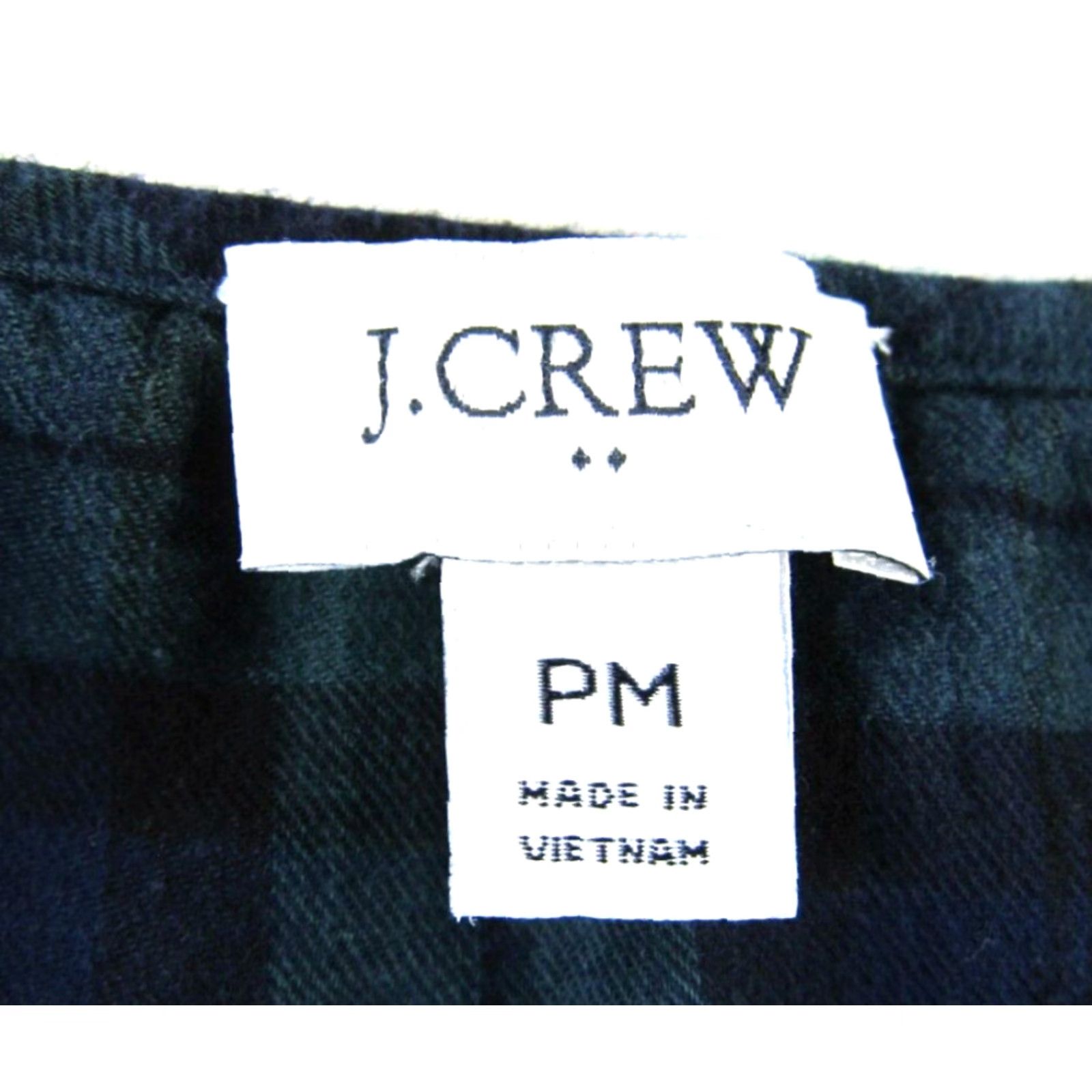 J.Crew J.Crew Green Blue Plaid 100% Cotton Long Sleeve Ruffle Crop Blouse PM Size M / US 6-8 / IT 42-44 - 3 Thumbnail