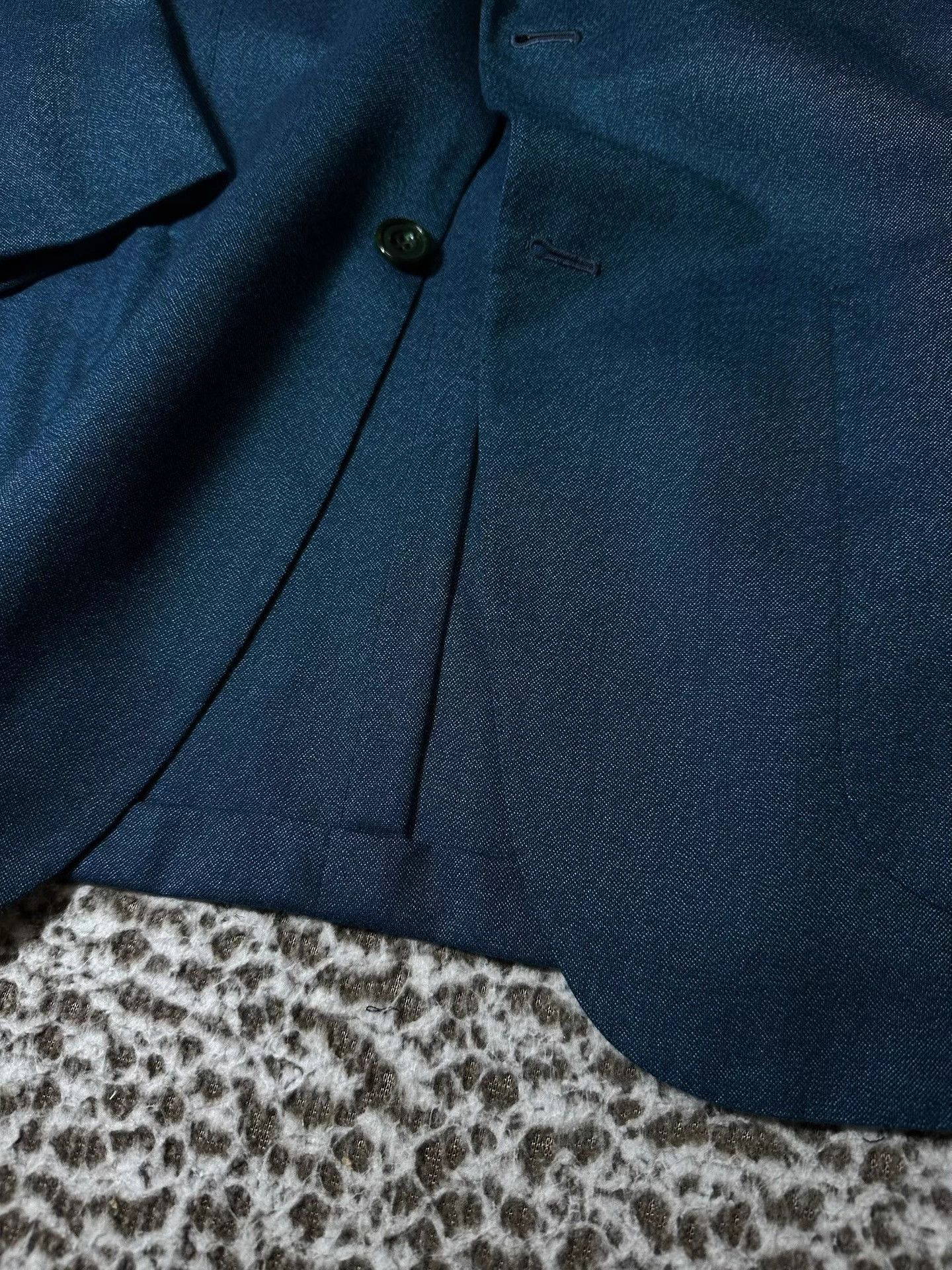 Kiton Kiton 100% Cashmere Peacock Blue Men's Blazer Size US M / EU 48-50 / 2 - 5 Thumbnail
