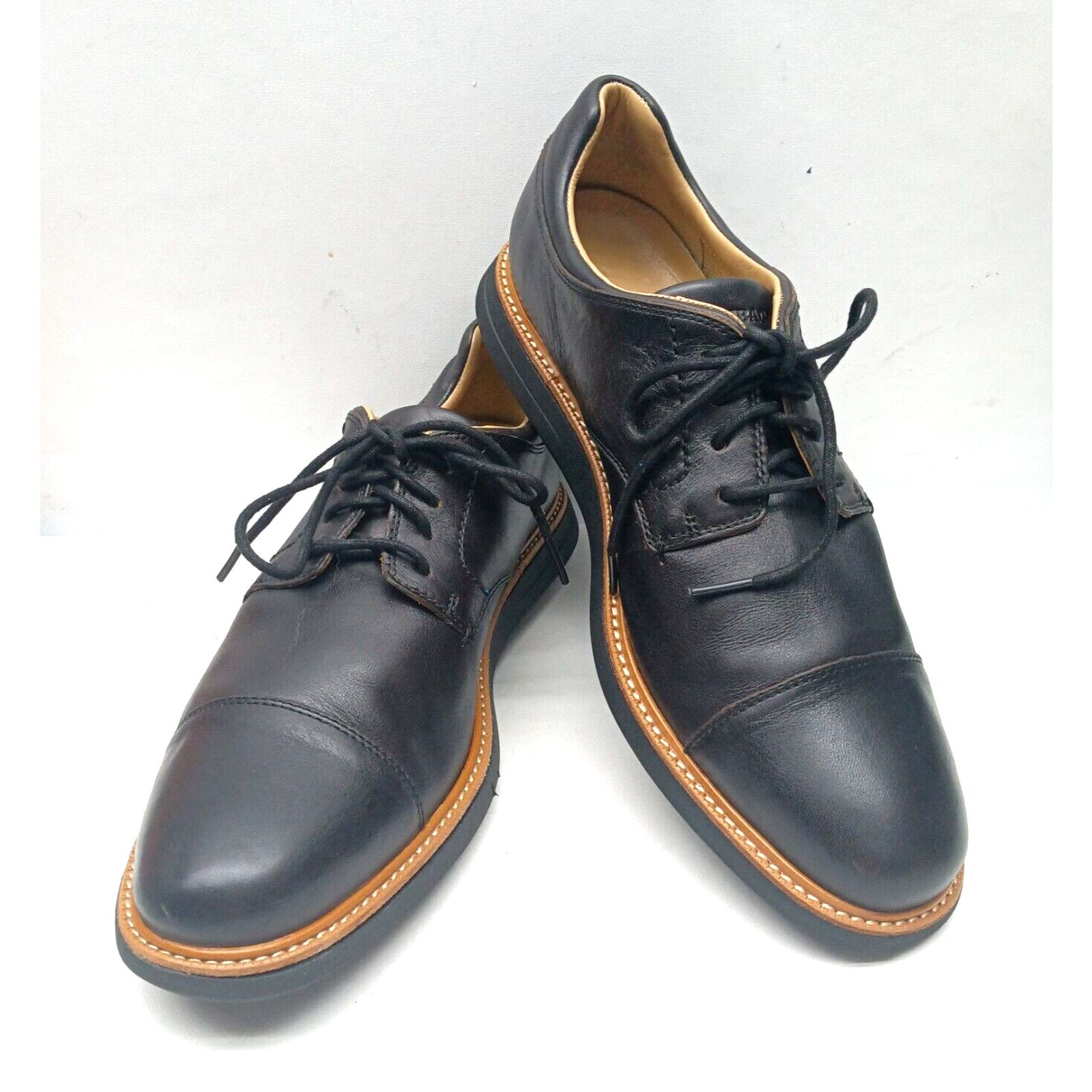 Sebago Sebago Men Black Smyth Leather Oxford Shoes 11M [B130267] Size US 11 / EU 44 - 6 Thumbnail