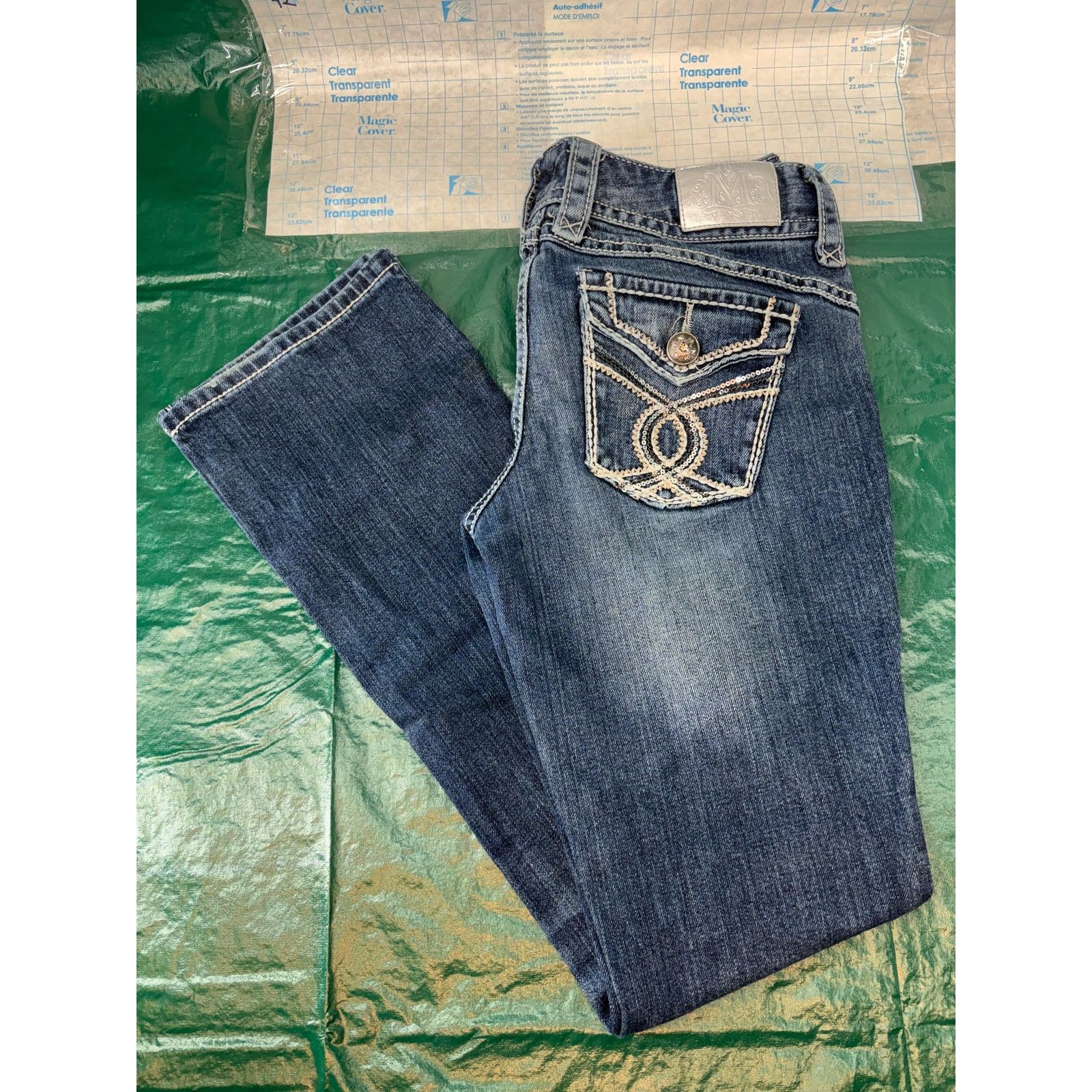 & Other Stories Maurices Premium Jeans 5/6 Reg Distressed Flap Pockets Size 28" / US 6 / IT 42 - 9 Thumbnail