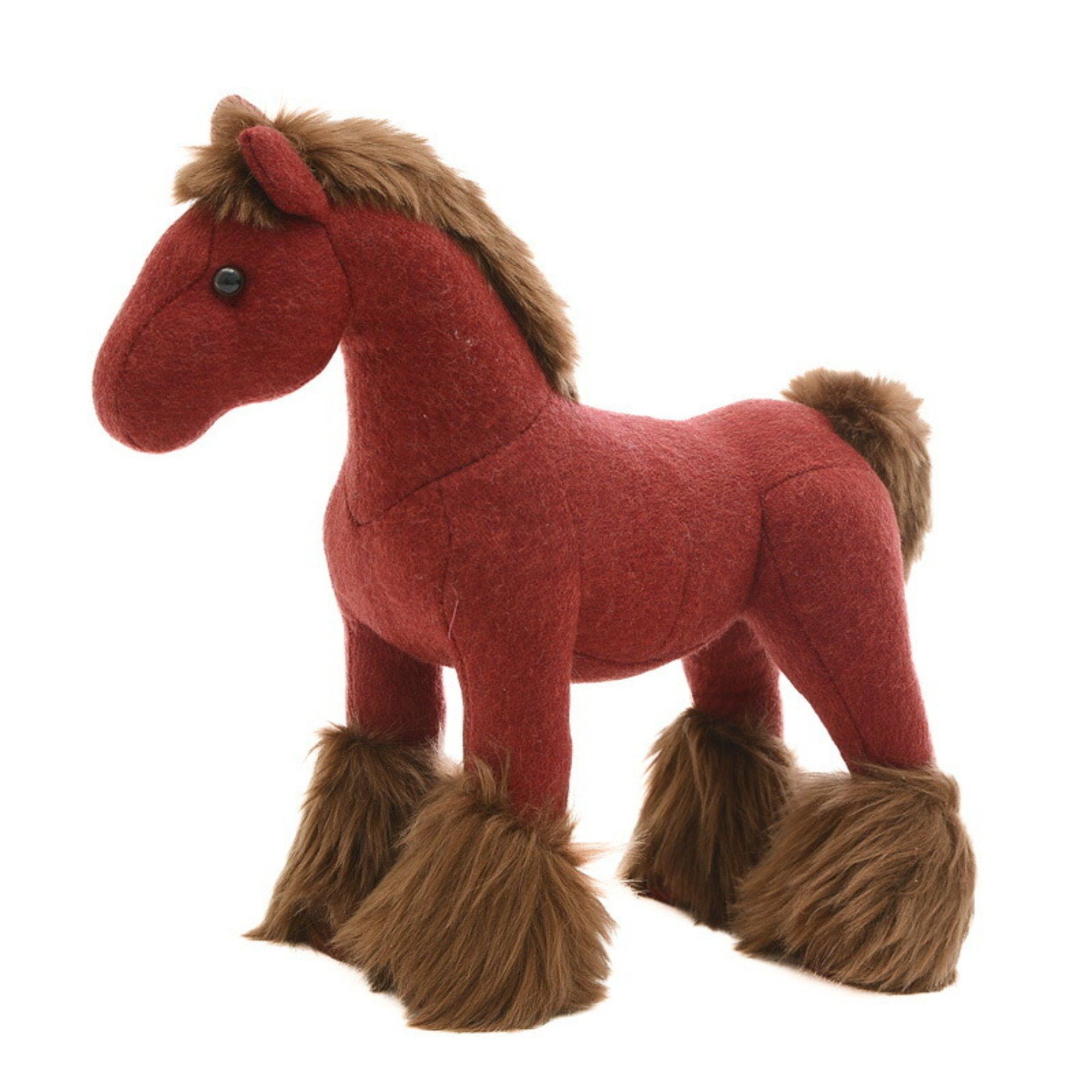 image of Hermes Hermie Ppm Horse Plush Cashmere Polyester Bordeaux, Women's
