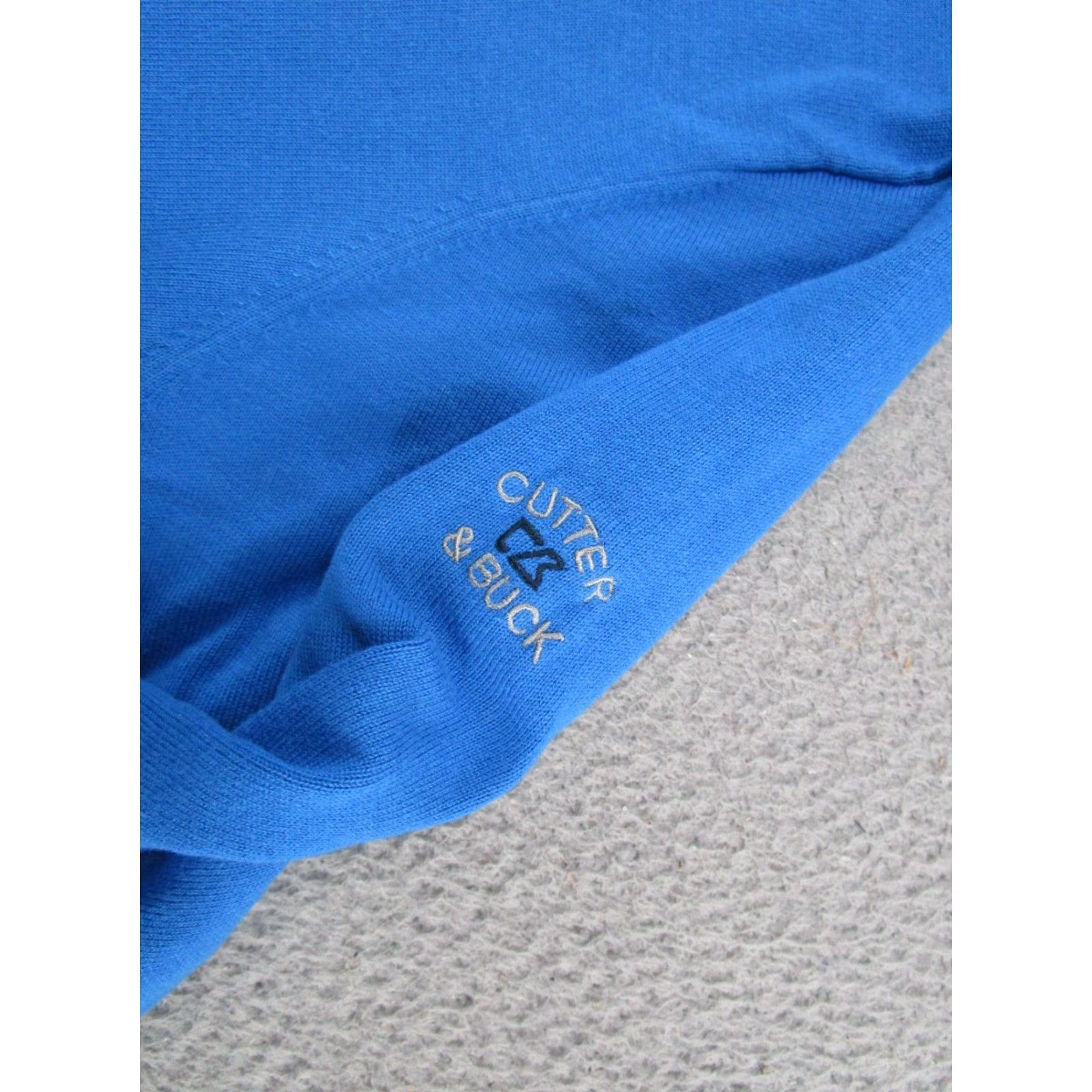 Cutter & Buck Cutter & Buck Pullover Mens XL Blue 1/4 Zip Mock Neck Golf Moisture Wicking Pockets Lined UV Protection Regular Casual Season: Spring Winter Size US XL / EU 56 / 4 - 3 Thumbnail