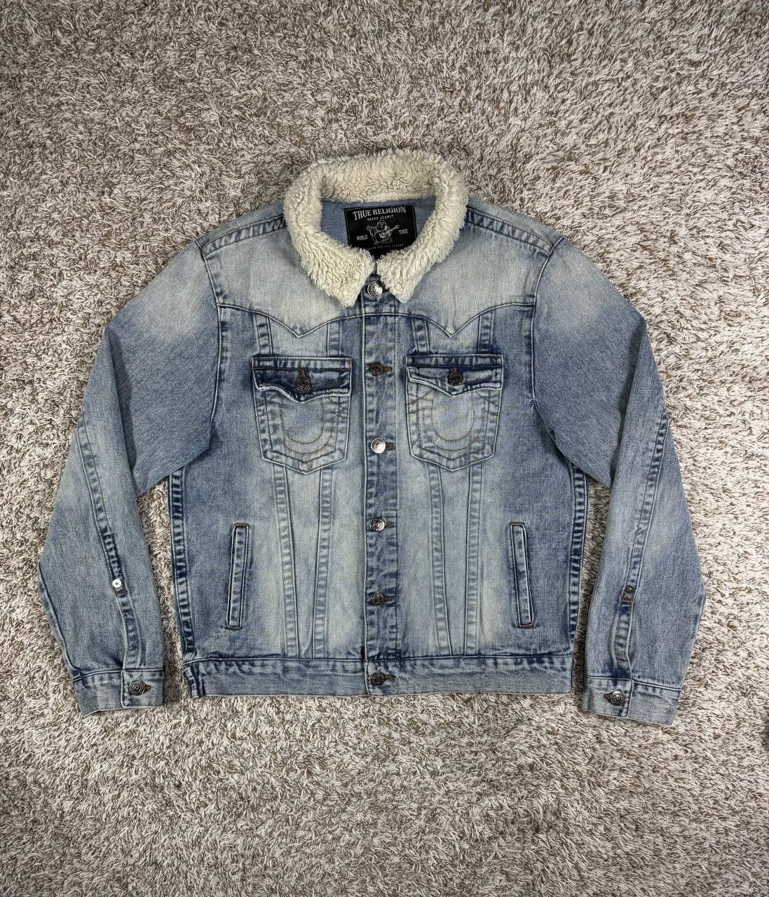 True Religion True Religion Jimmy Sherpa Denim Blue Jacket Size US L / EU 52-54 / 3 - 1 Thumbnail