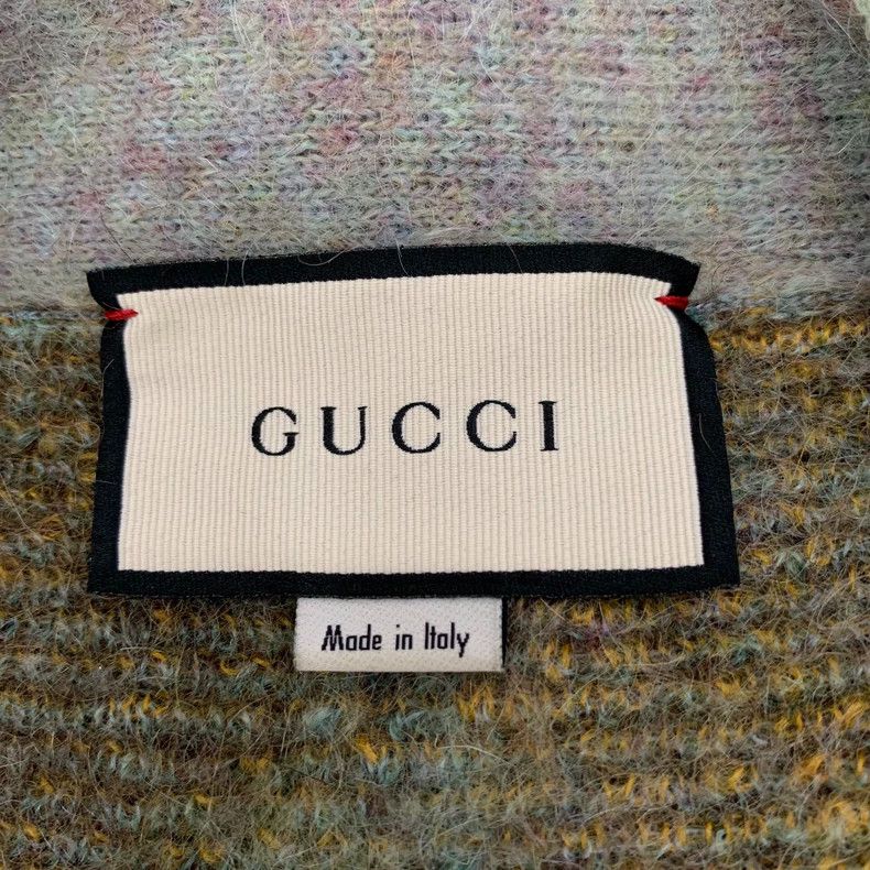 Gucci Gucci Color-blocked plaid horsehair V-neck single-breasted Size XS / US 0-2 / IT 36-38 - 5 Thumbnail
