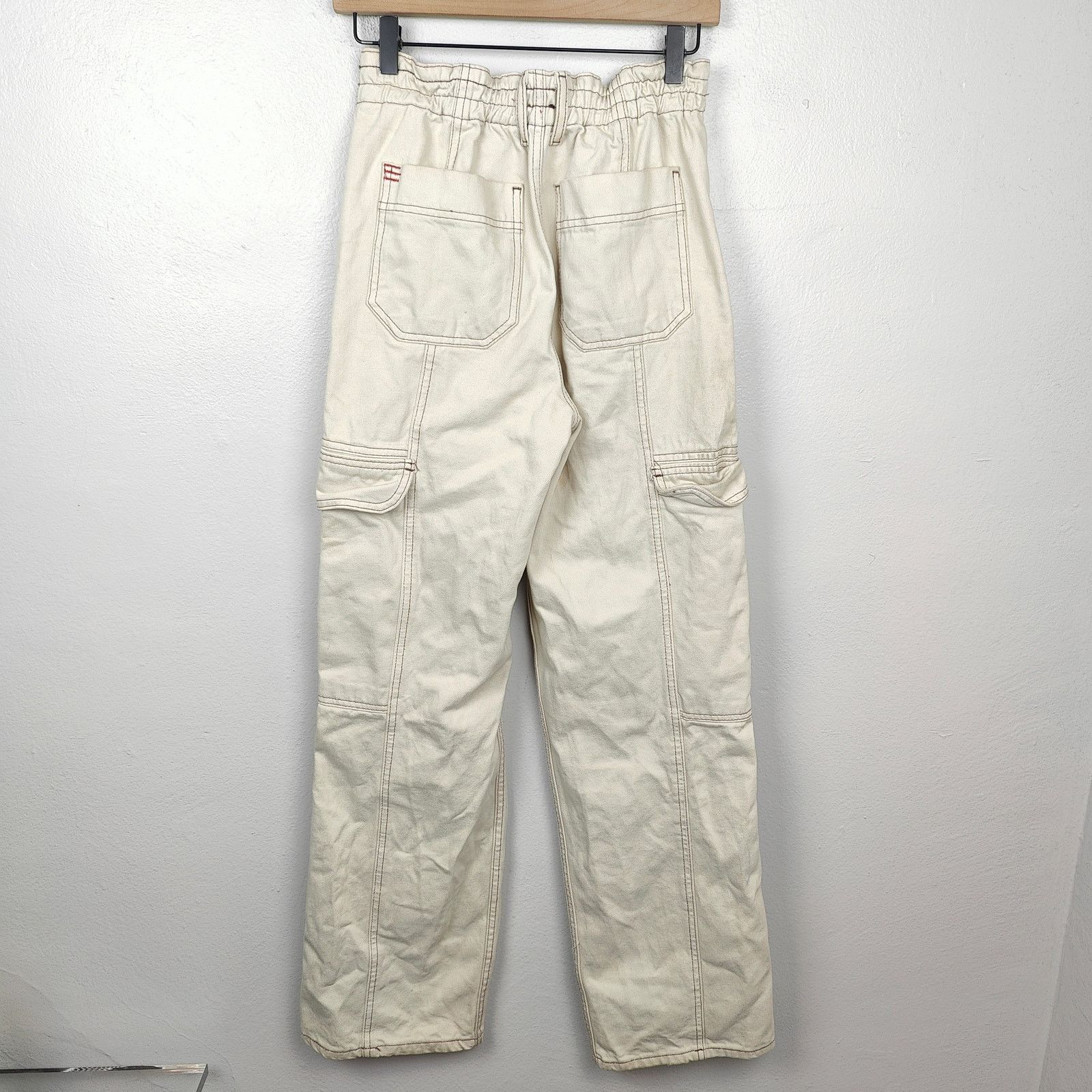 Bdg BDG Baggy Cargo Jeans Womens 26 Beige Y2K Utility Skater Size 26" / US 2 / IT 38 - 7 Thumbnail