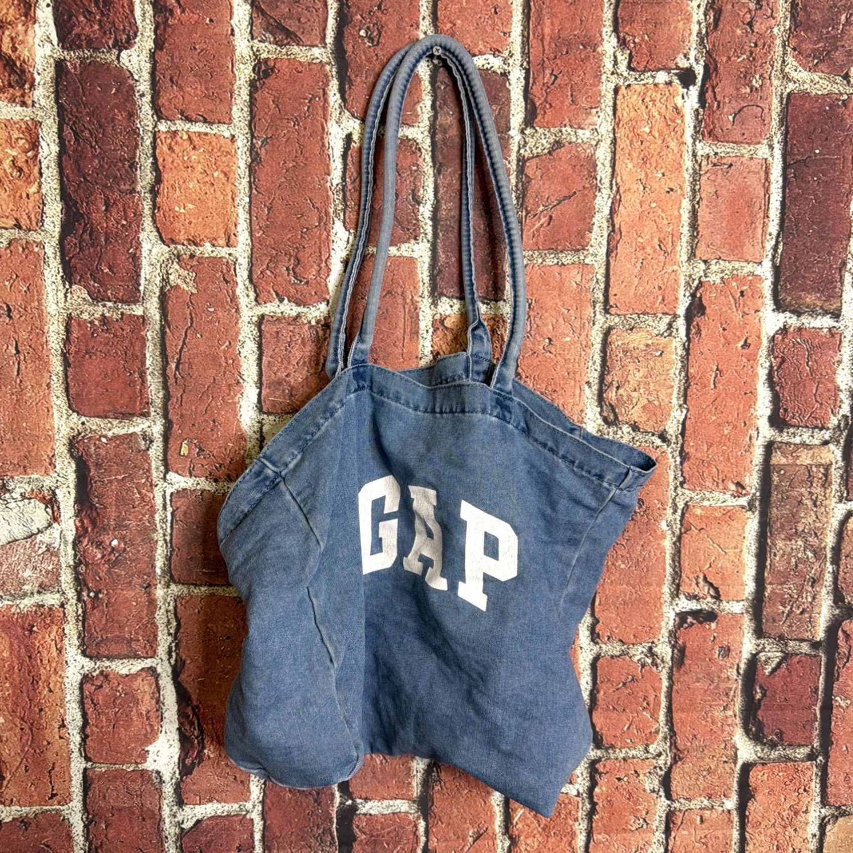 Gap Gap Logo blue Denim Tote Bag Shirt? Size ONE SIZE - 2 Thumbnail