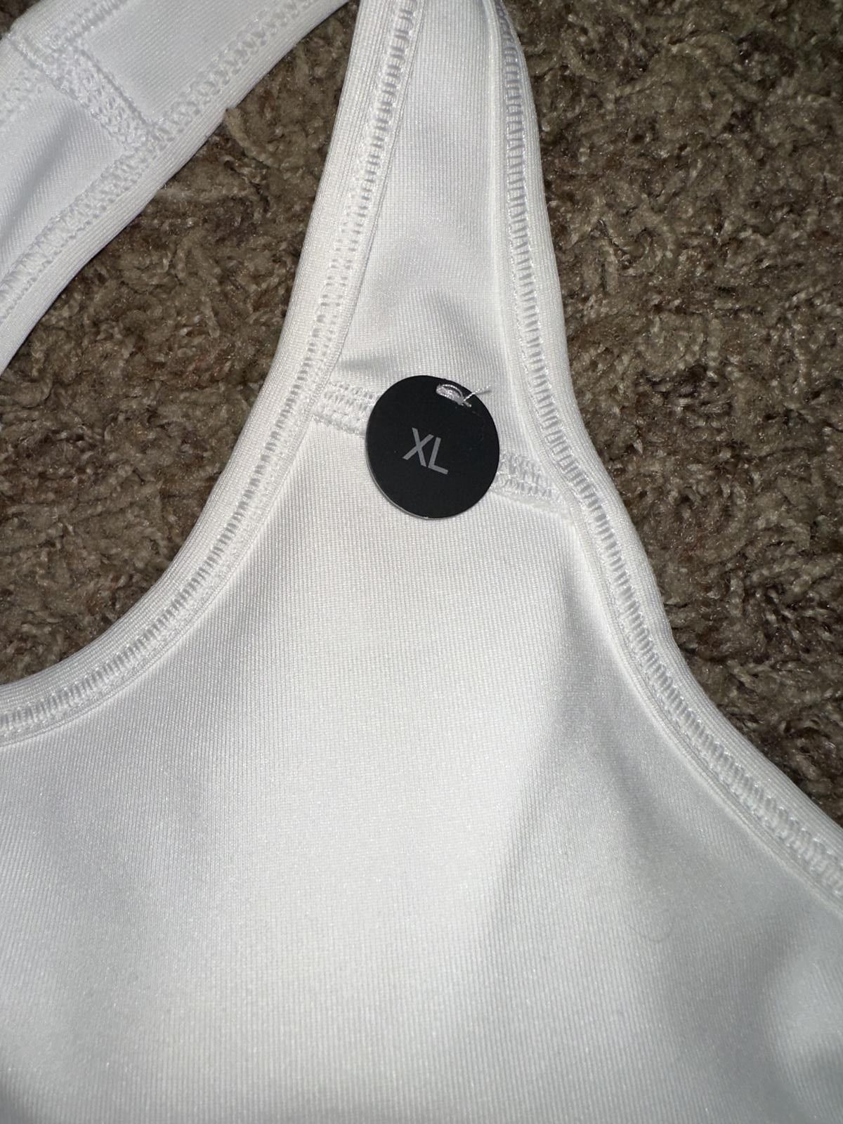 Nike Nike Womens Victory Shape Medium Support White Sports Bra Size ONE SIZE - 3 Thumbnail