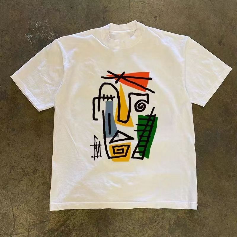 Japanese Brand × Vintage White street washed retro fun graffiti t-shirt Size US M / EU 48-50 / 2 - 1 Thumbnail