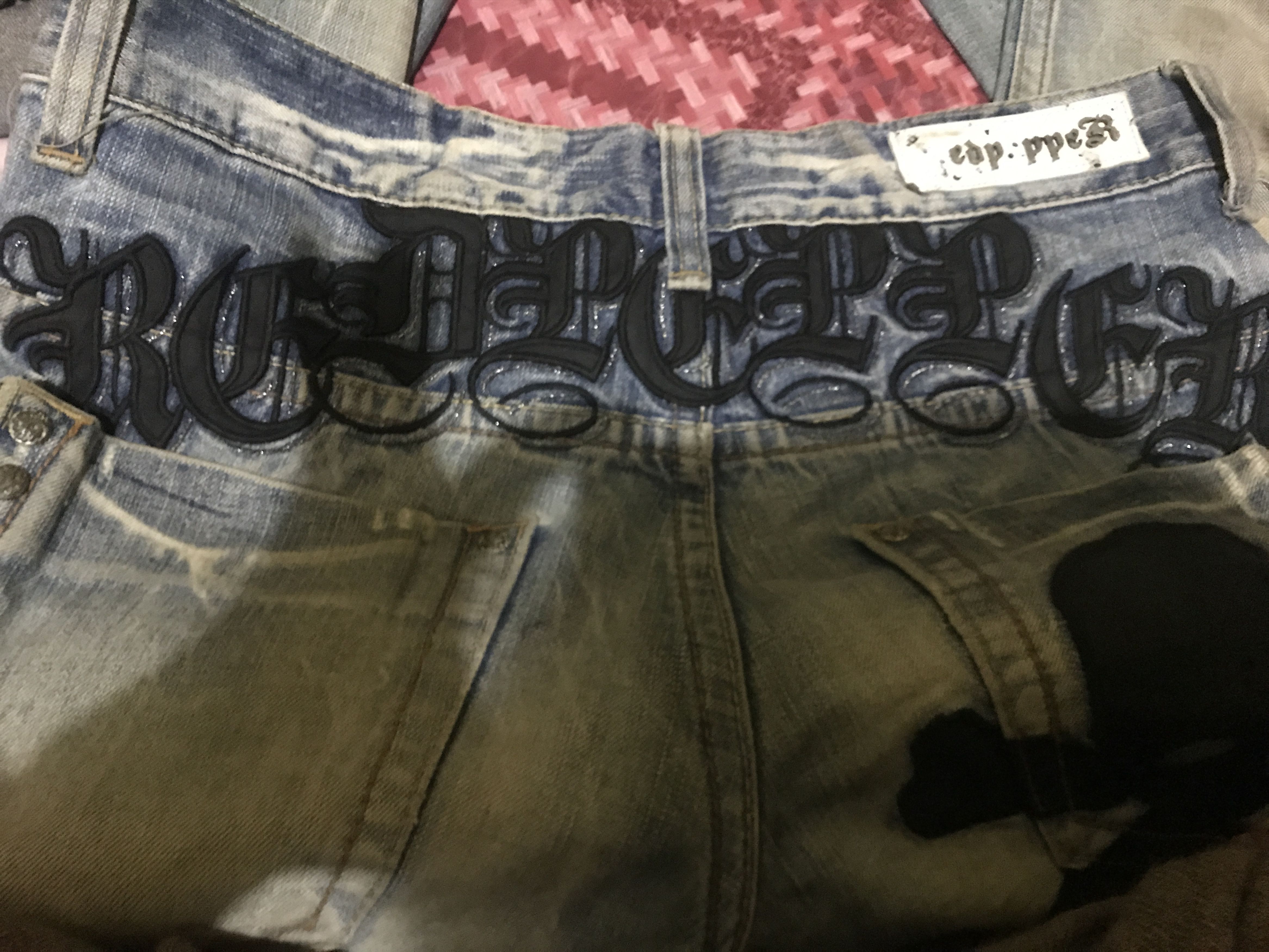 If Six Was Nine × Japanese Brand Red Pepper Rusty Mud Distressed Denim Pants Size US 32 / EU 48 - 5 Thumbnail