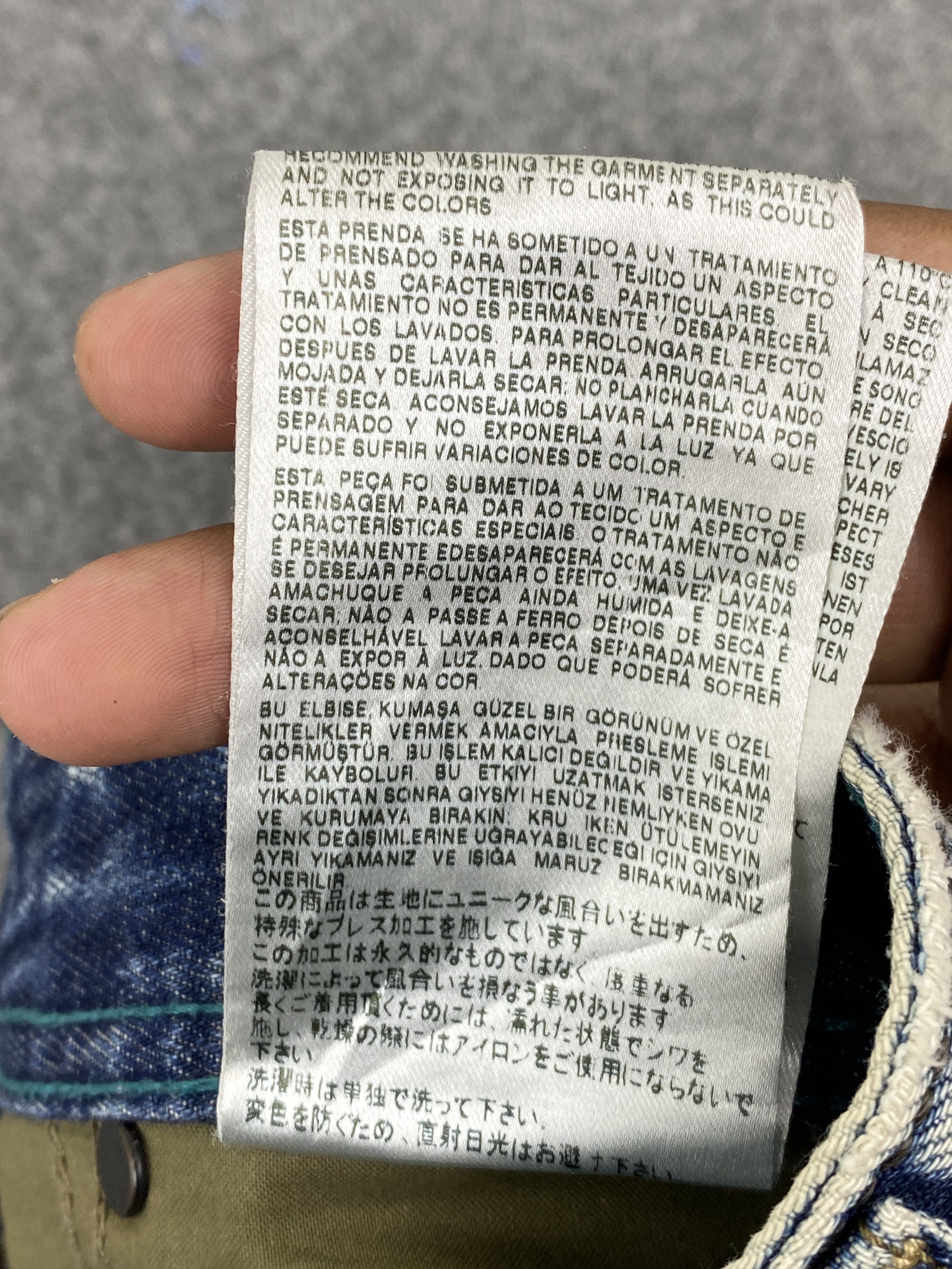 Diesel × Vintage Vintage Diesel Distressed Light Washed Slim Fit Jeans Size US 28 / EU 44 - 10 Thumbnail