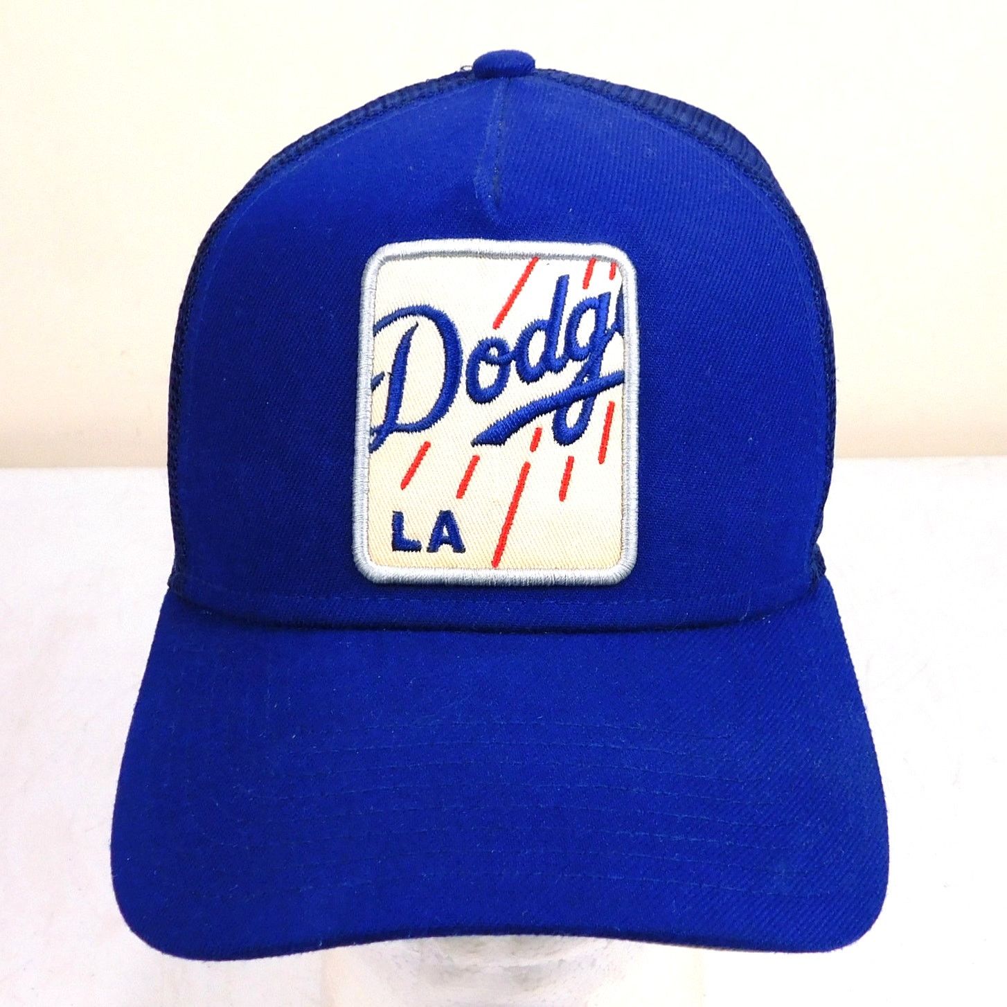 New Era New Era LA Dodgers Trucker Hat Adjustable Logo Patch Blue Size ONE SIZE - 1 Thumbnail
