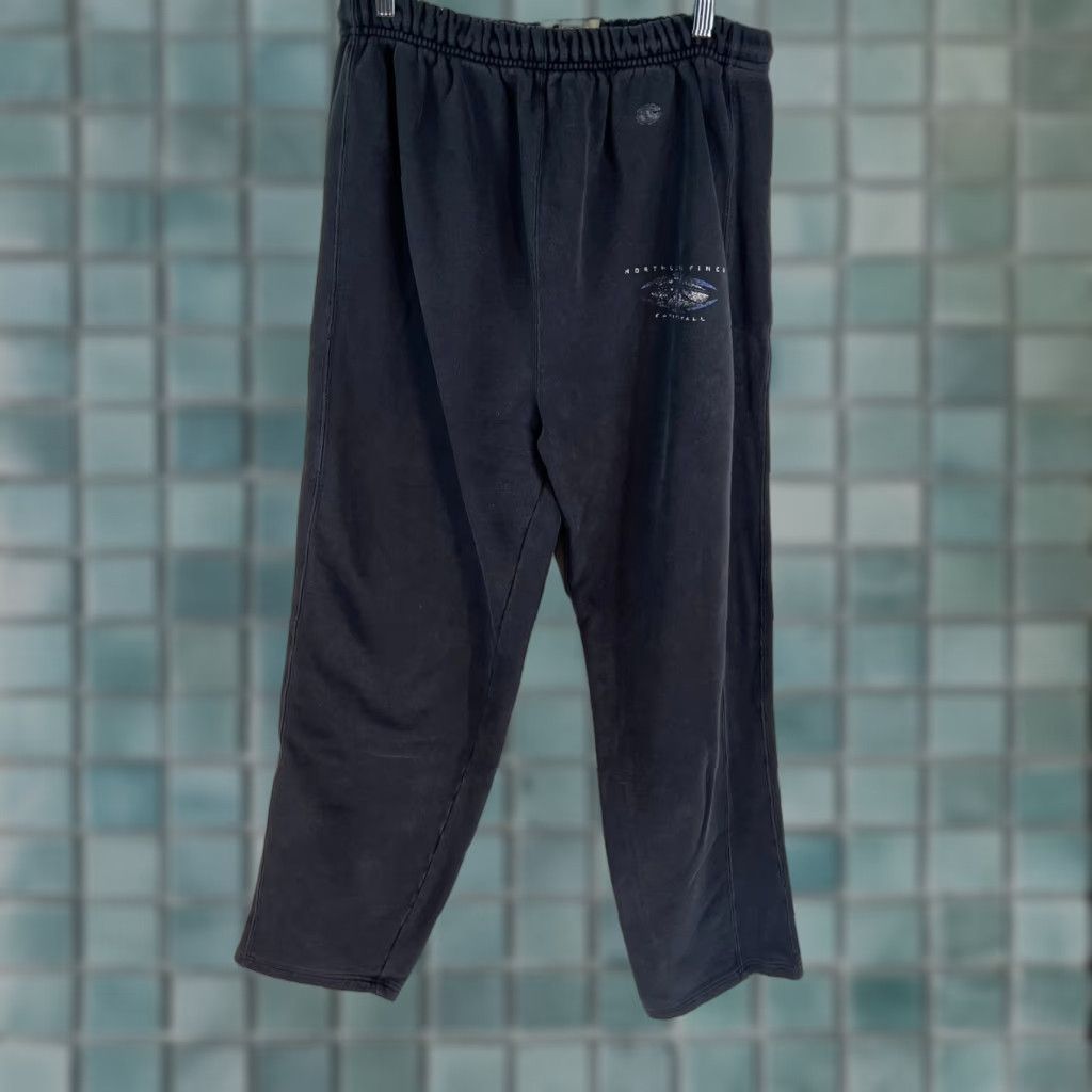 Champion VINTAGE Champion Sweatpants Black Adult Medium Basketball 90s Mens Size US 31 - 1 Thumbnail