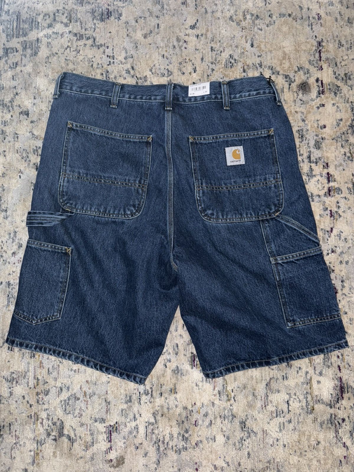 Carhartt × Carhartt Wip Carhartt WIP Single Knee Blue Jeans Knit Shorts Sz 38 Size US 38 / EU 54 - 6 Thumbnail