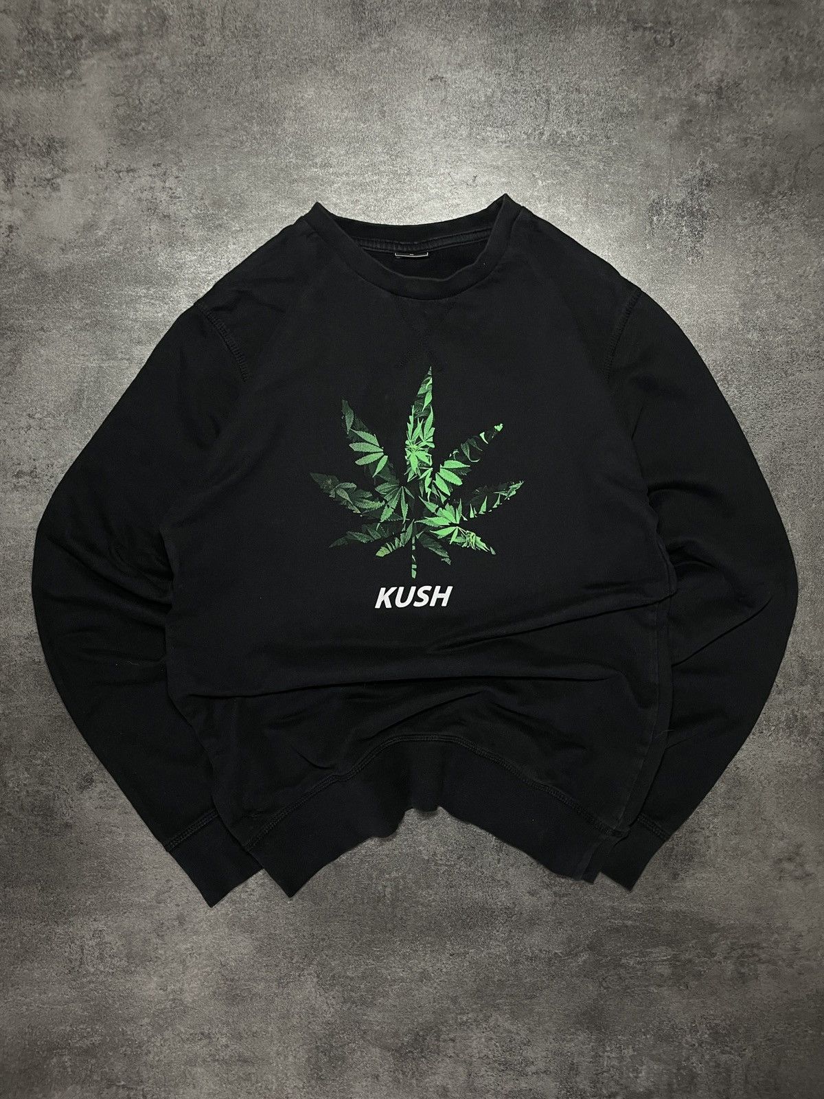 Vintage 🔥RARE🔥Kush Marijuana Sweatshirt Stoner Hype Big Logo Size US M / EU 48-50 / 2 - 1 Thumbnail