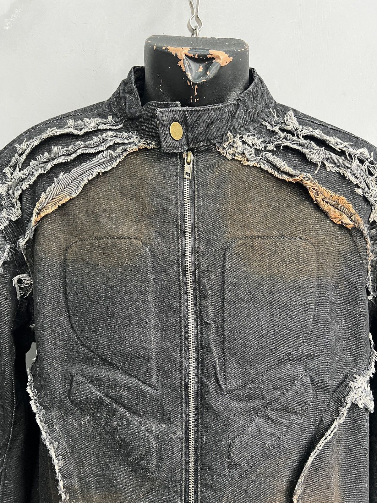 Kapital Sun faded racing moto style denim jacket y2k kapital style Size US M / EU 48-50 / 2 - 2 Thumbnail