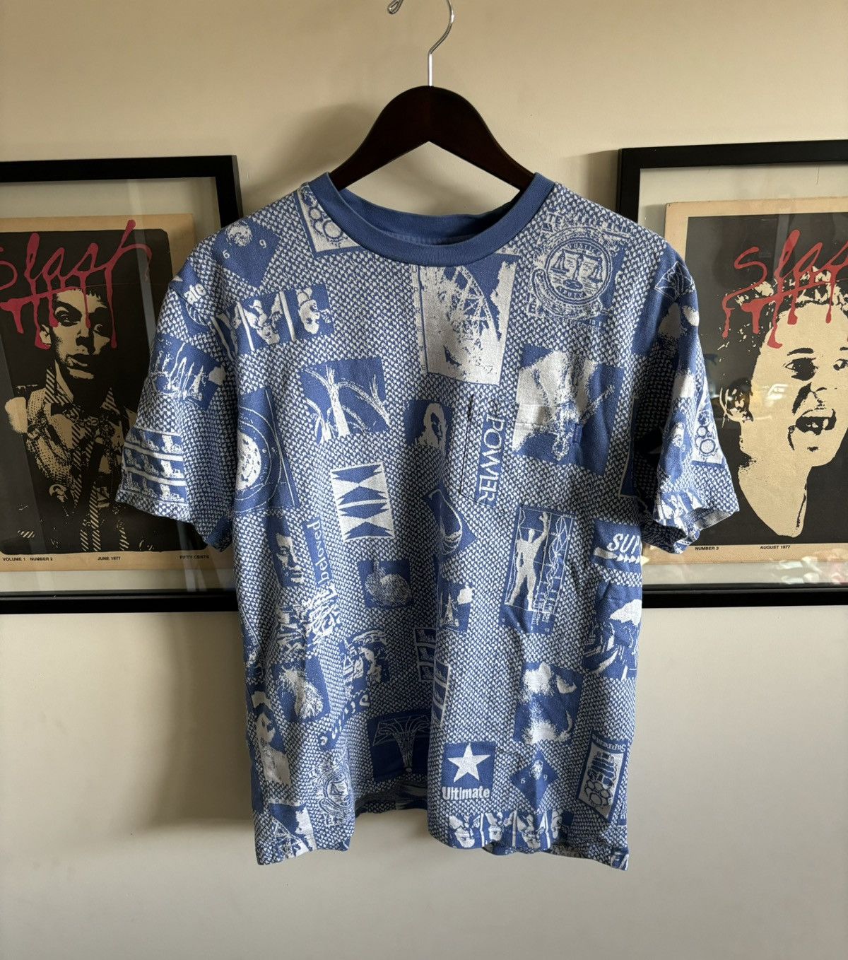 image of Supreme Heaven Jacquard Top in Blue, Men's (Size XL)