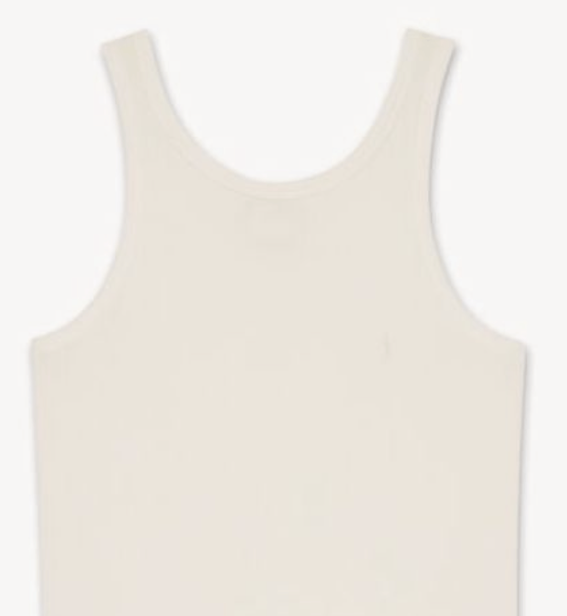 Saint Laurent Paris o1bcso1str1124 Tank Top in White Size US M / EU 48-50 / 2 - 2 Thumbnail