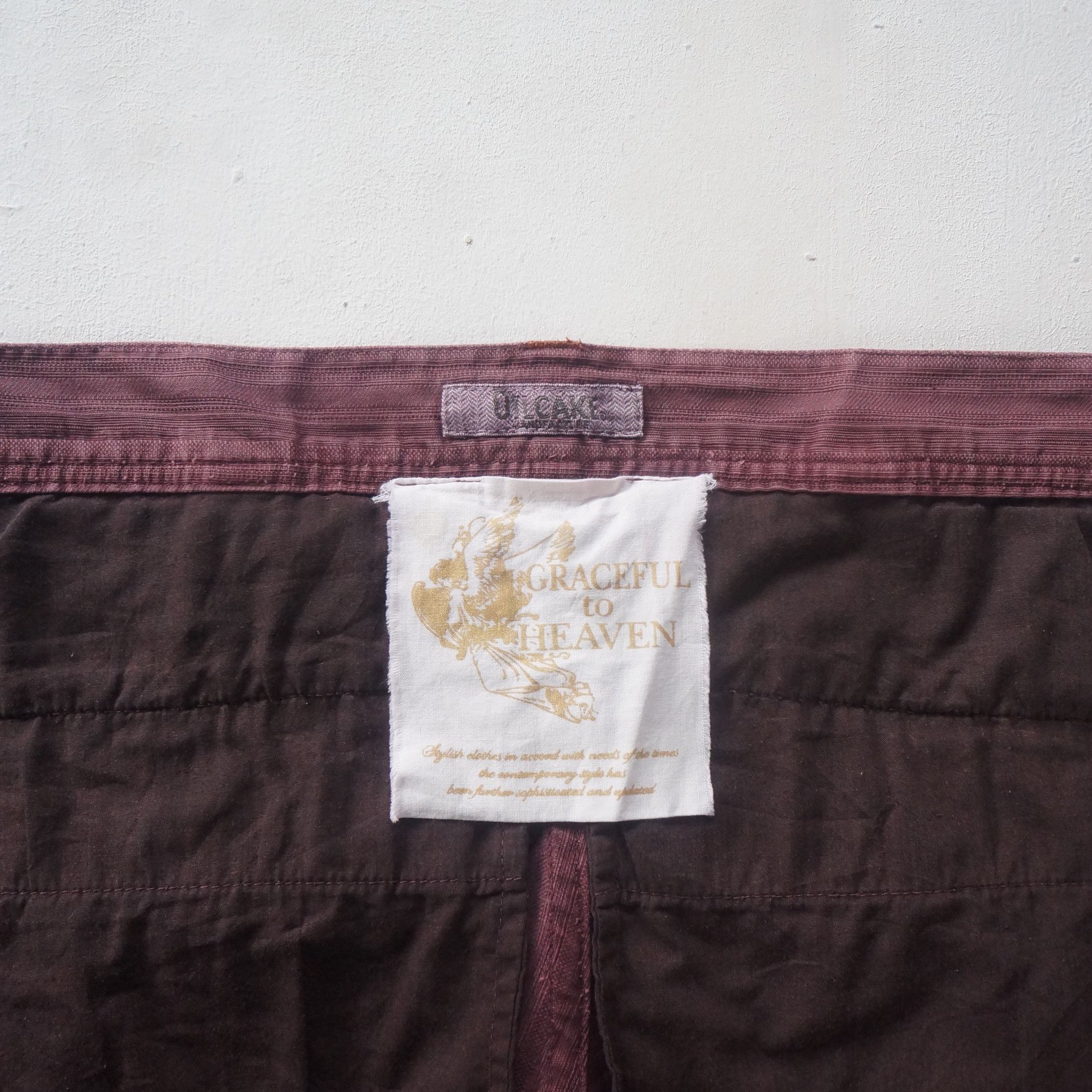 Japanese Brand × Vintage OilCake Multi Pockets Distressed Faded Maroon Cargo Pants Size 29" - 10 Thumbnail